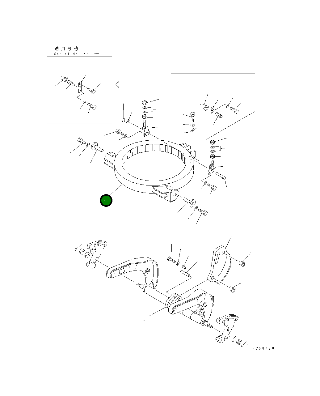Опора 232-735-4110 Komatsu