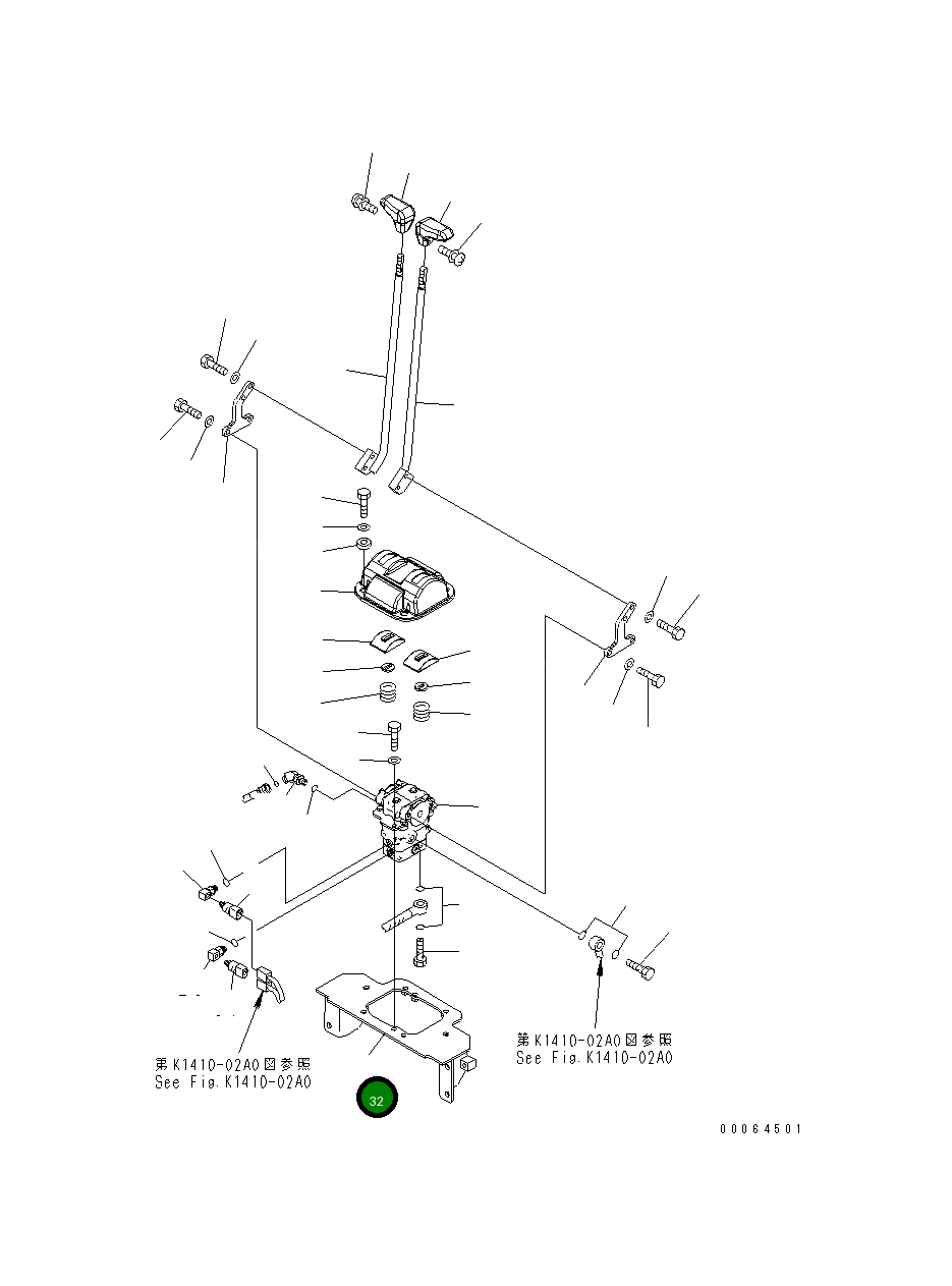 Кронштейн 8234-43-1140 Komatsu