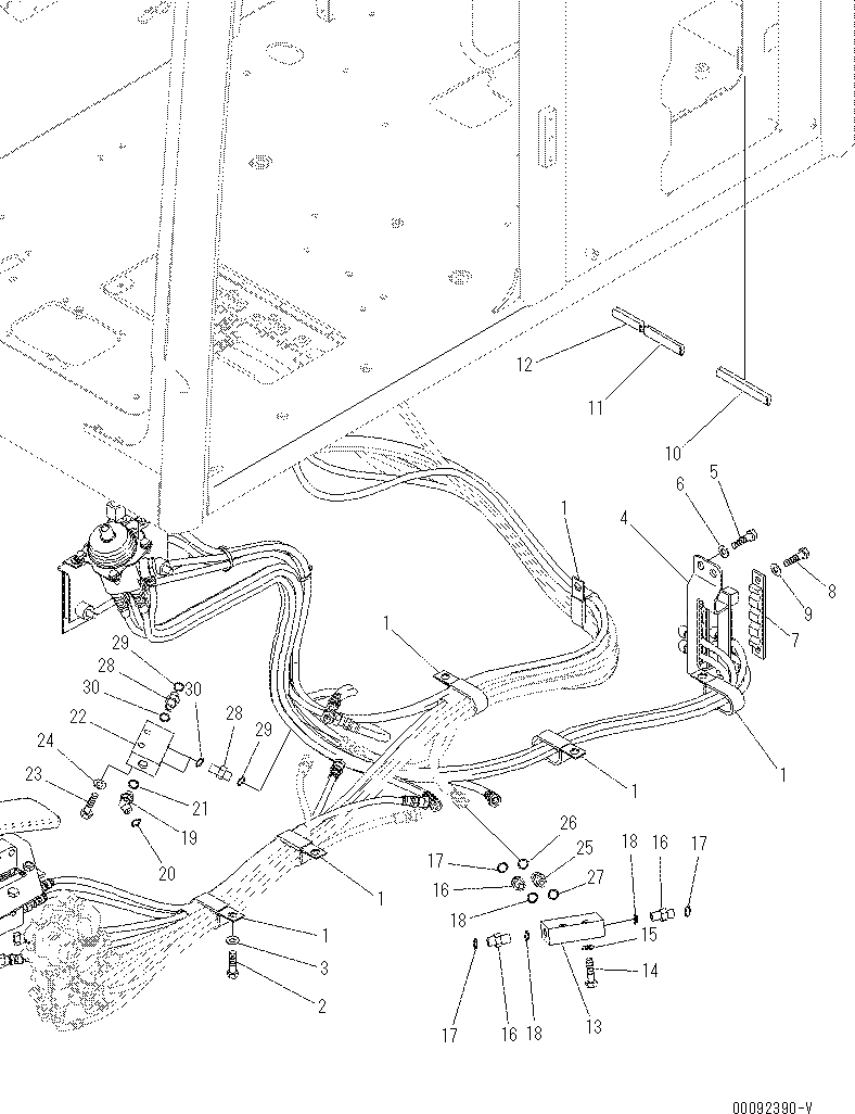 Кронштейн 201-54-83510 Komatsu