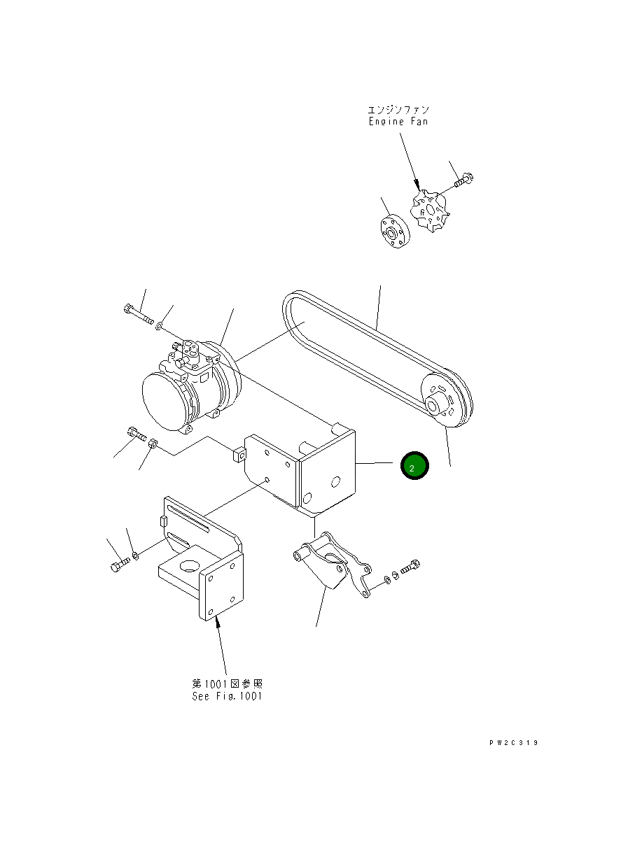 Кронштейн 23A-809-2340 Komatsu