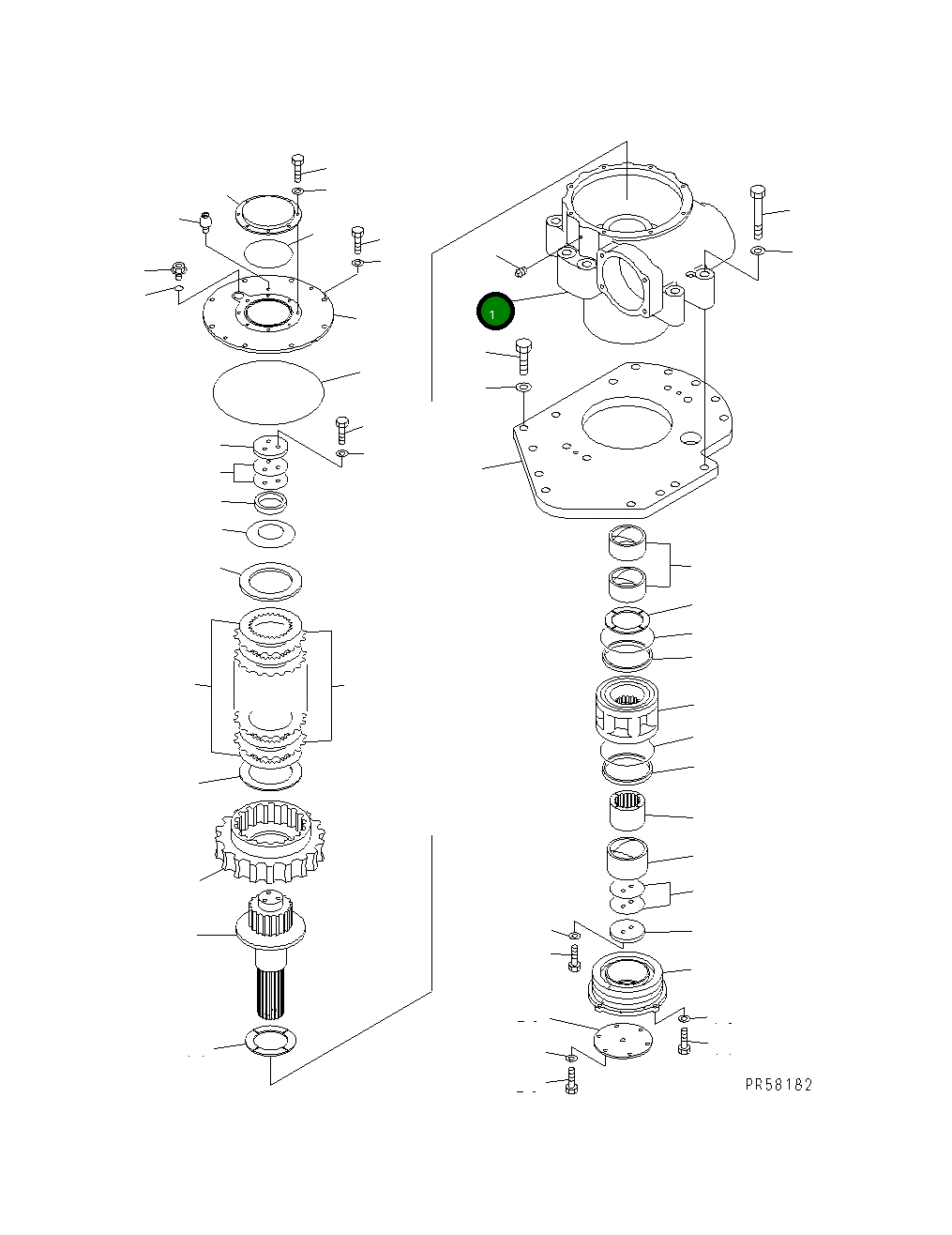 Корпус 235-70-45110 Komatsu