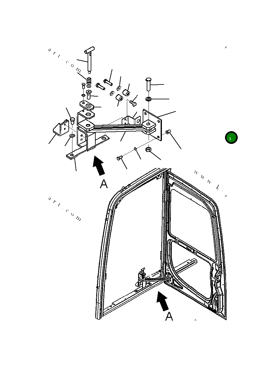 Опора 20Y-968-B410 Komatsu