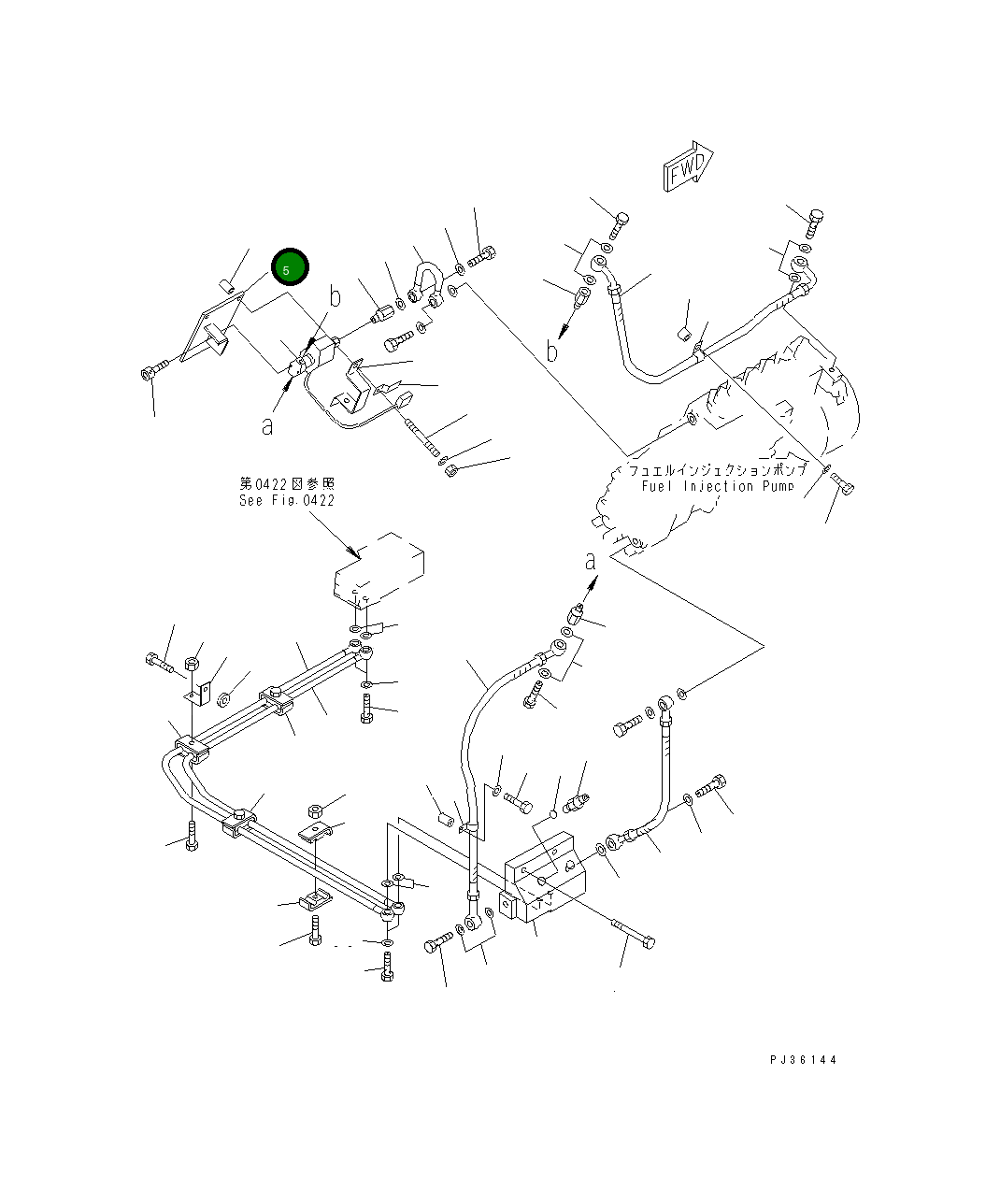 Кронштейн 6215-71-9140 Komatsu