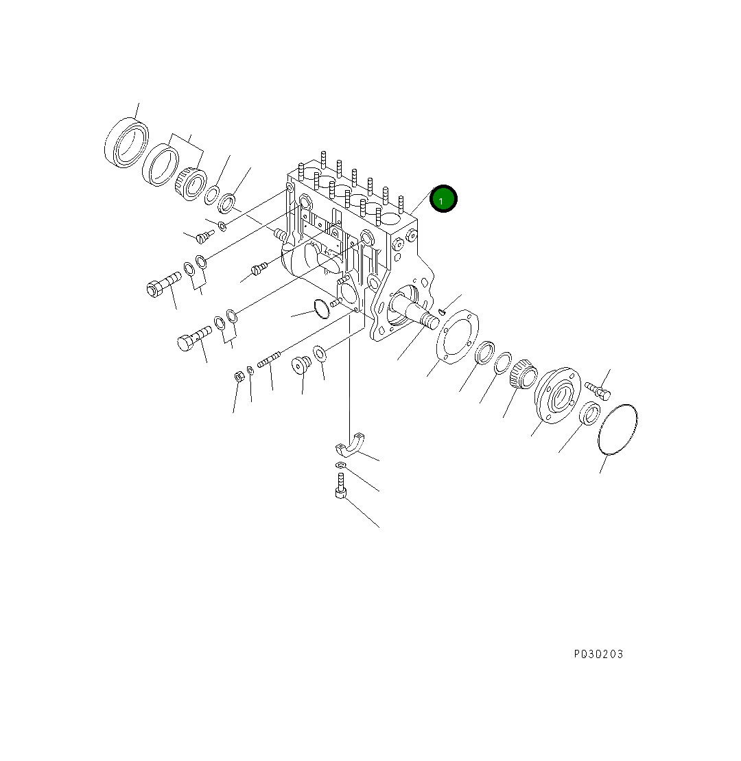 Корпус, в сборе ND190100-0800 Komatsu