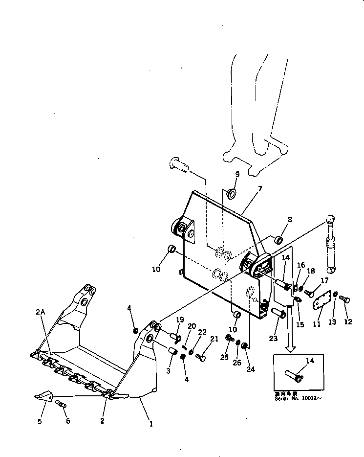 Палец 21N-72-14230 Komatsu