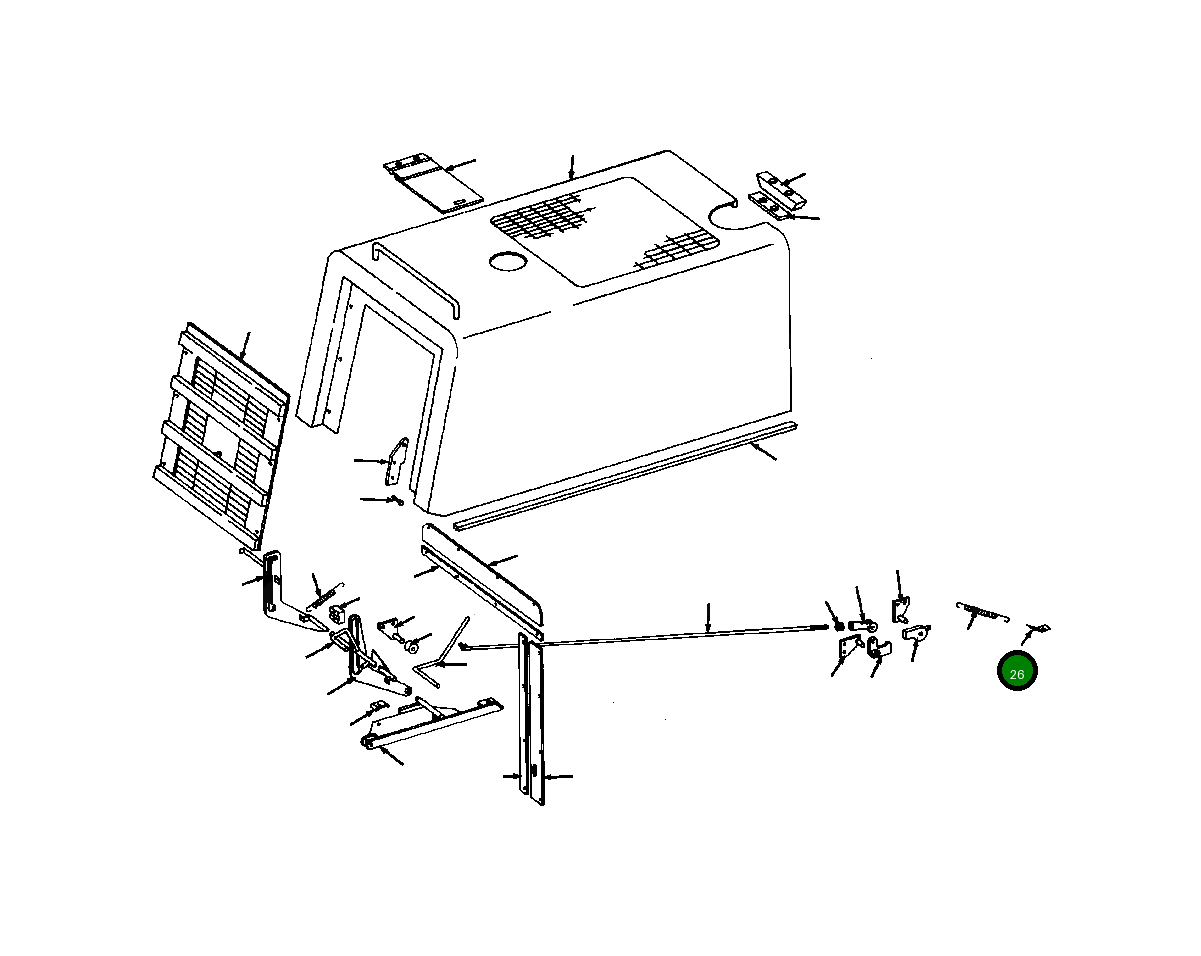 Опора 1127 965 C1 Komatsu