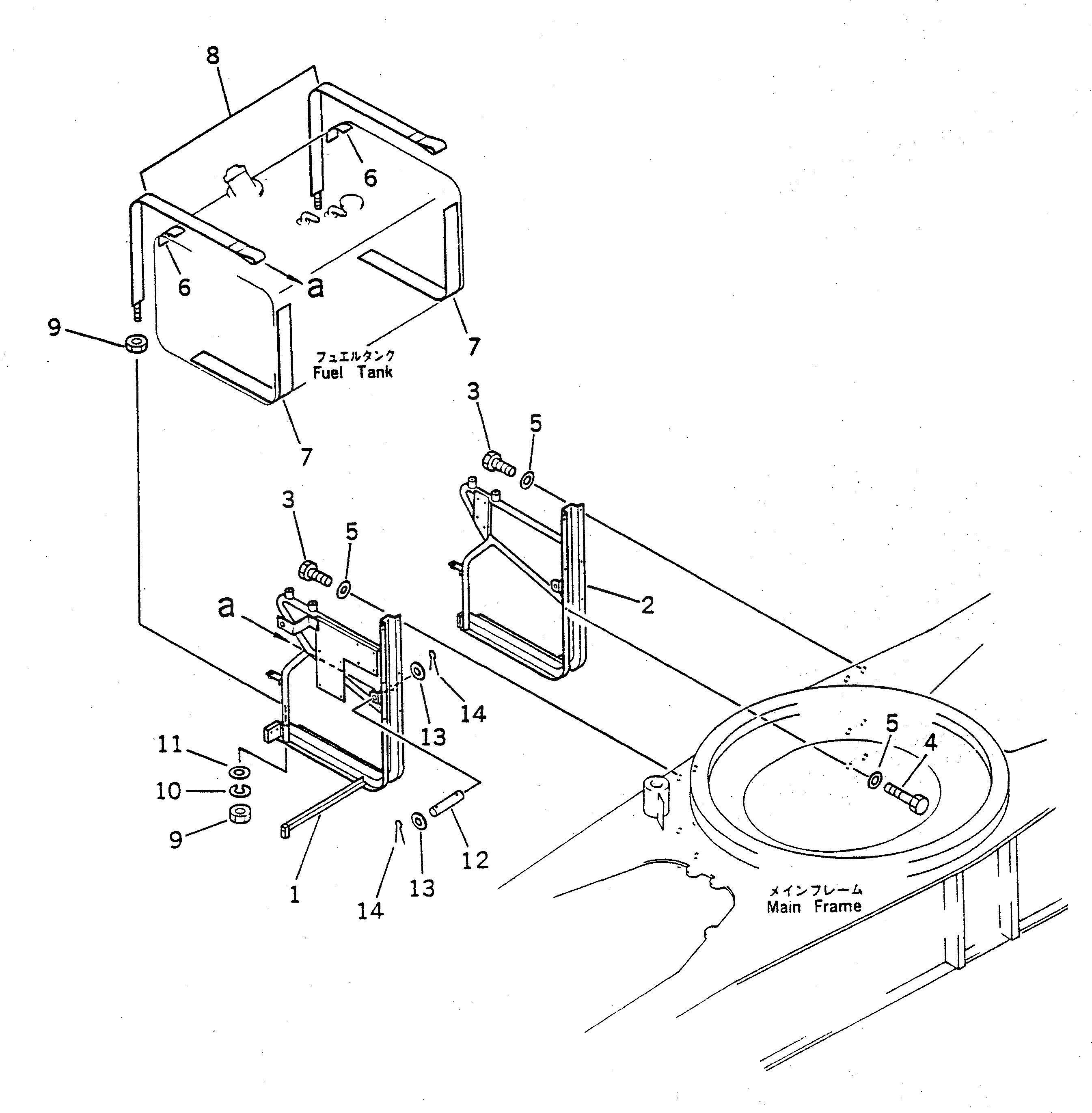 Кронштейн 23S-54-13111 Komatsu