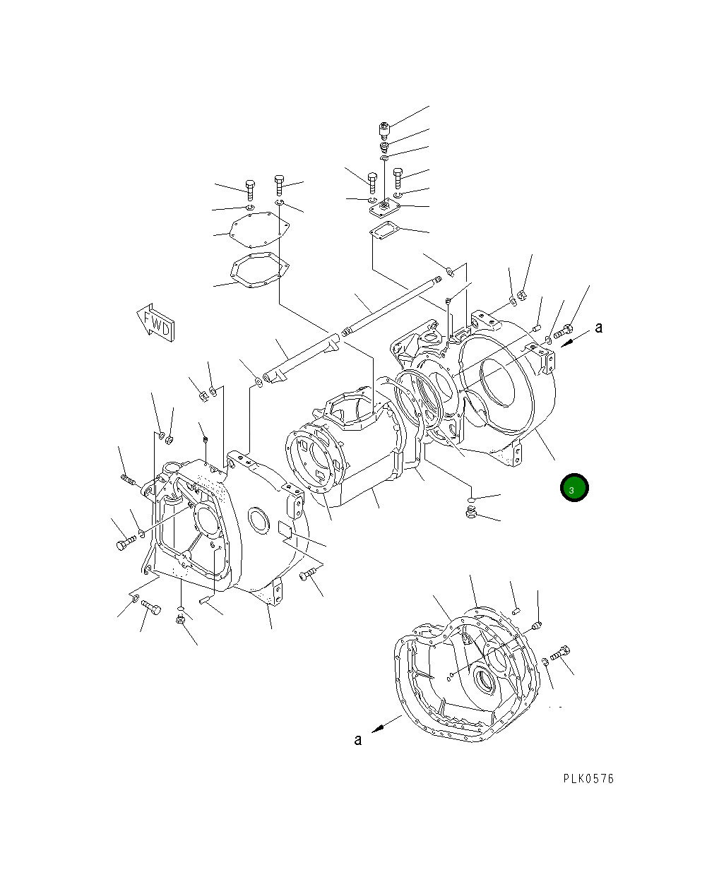 Корпус 124-960-1732 Komatsu