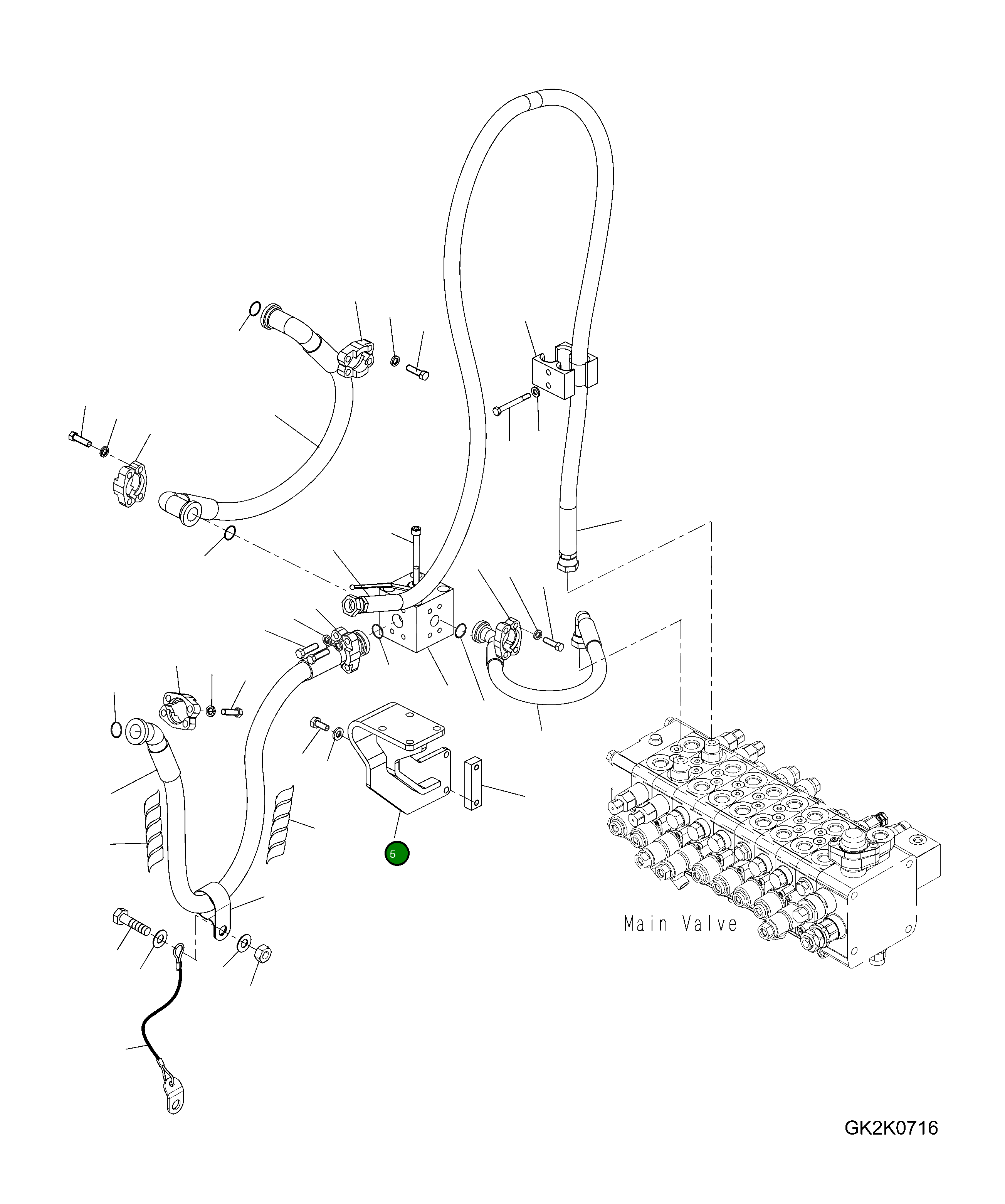 Кронштейн 20G-970-3860 Komatsu