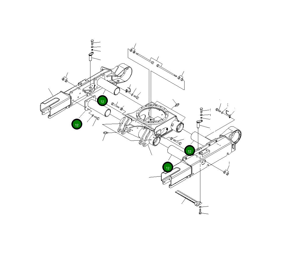 Палец 22J-35-25740 Komatsu