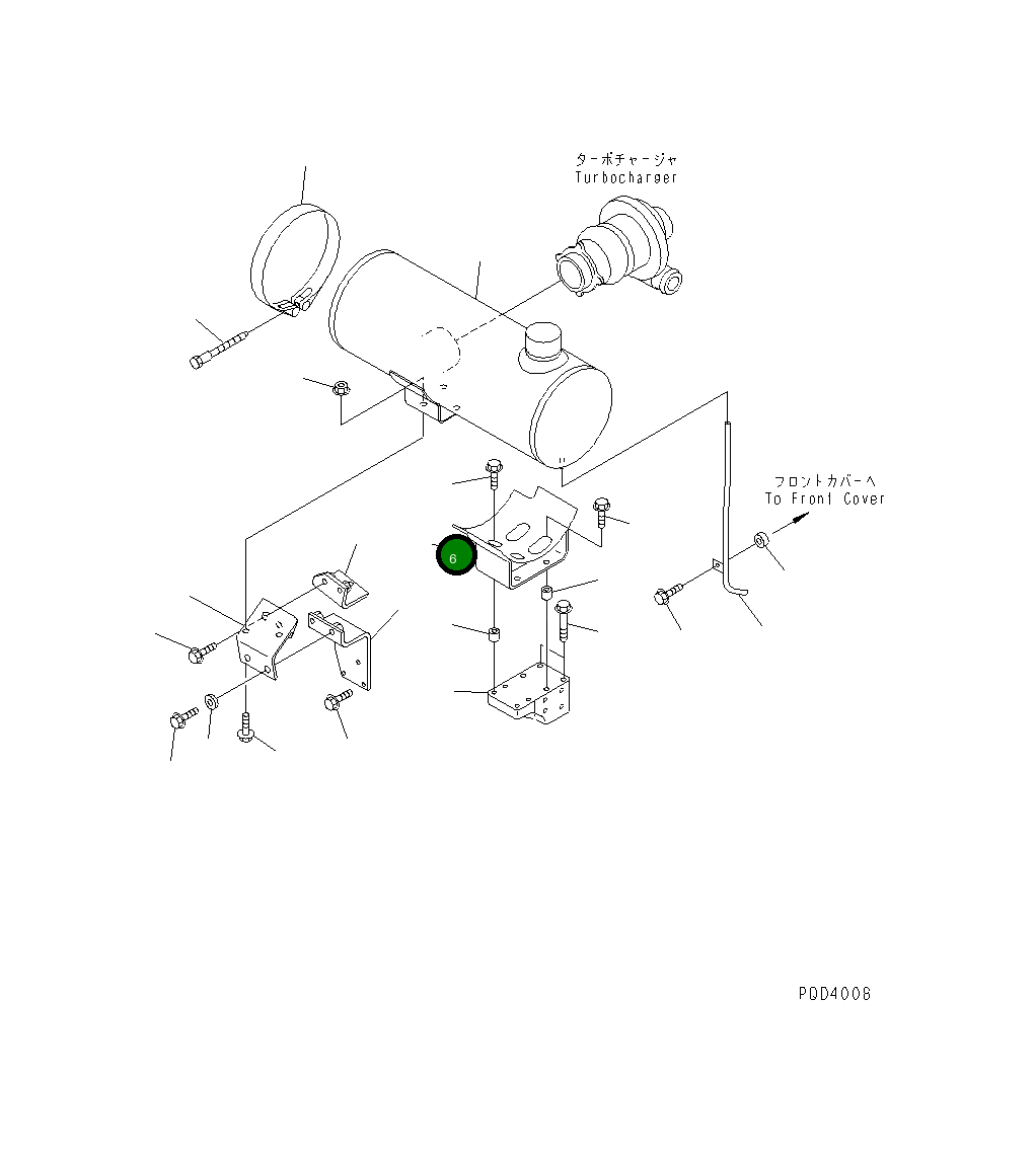 Кронштейн 6732-11-5341 Komatsu