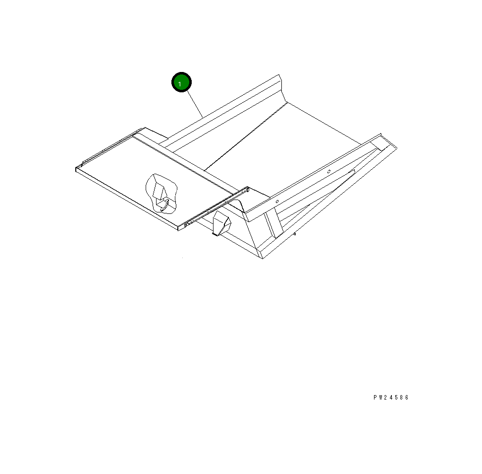 Корпус, в сборе (автосмазка и глушитель) 567-83-71800 Komatsu