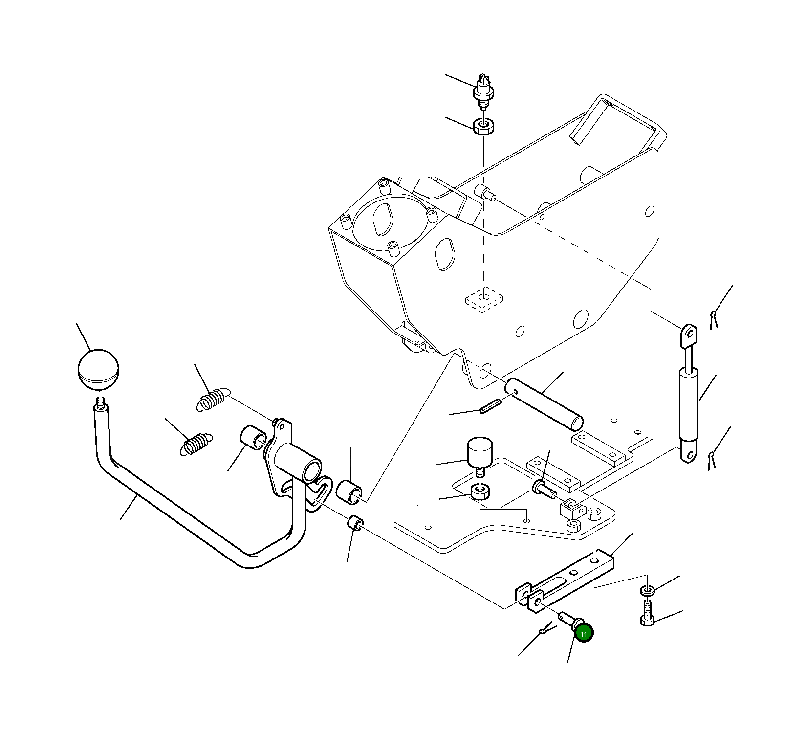 Палец 21D-09-45130 Komatsu