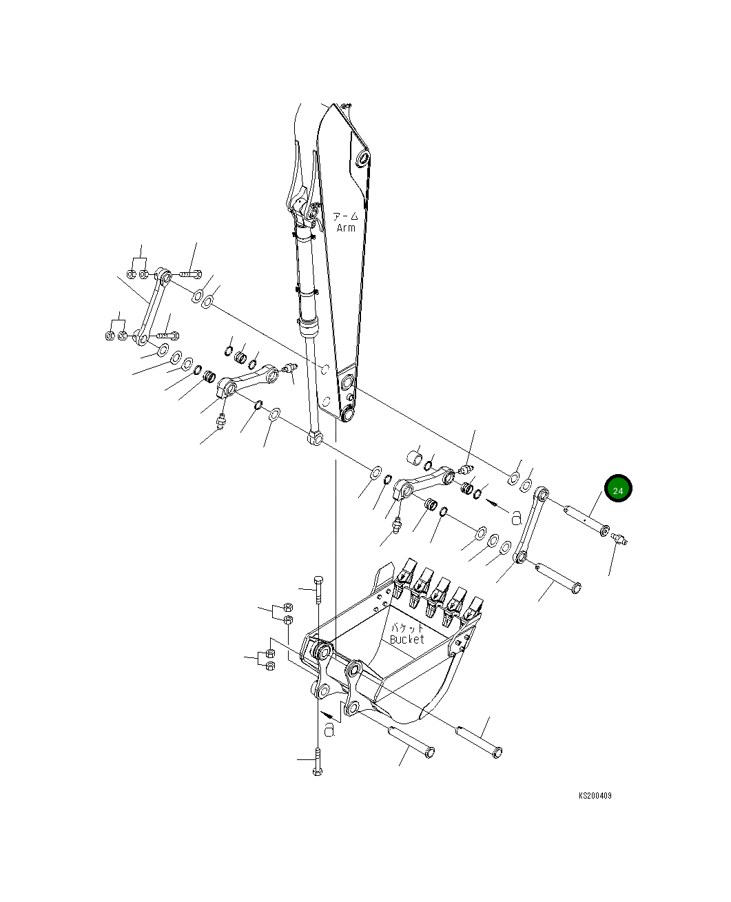 Палец 21K-70-23220 Komatsu