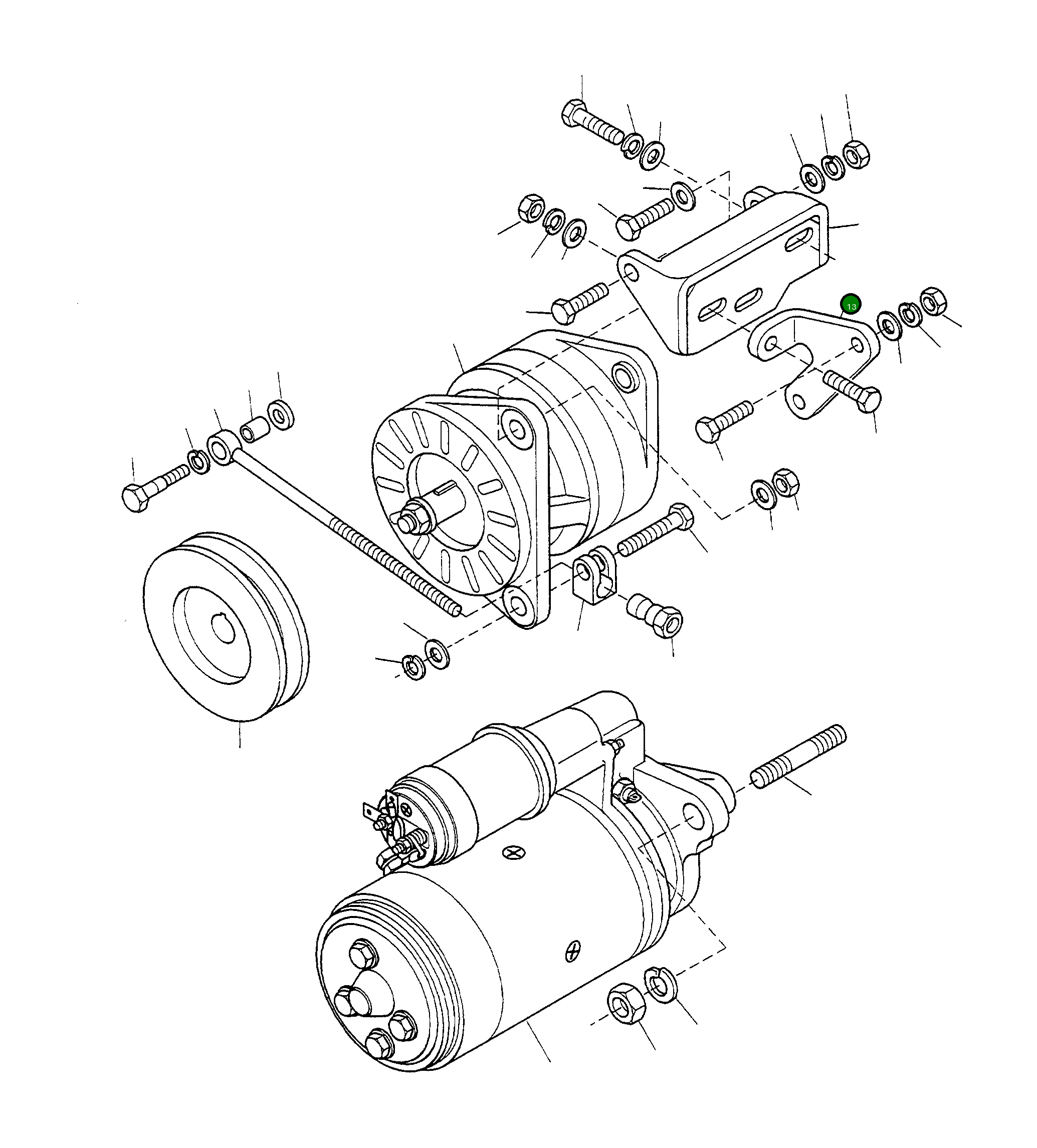 Кронштейн 4917270M1 Komatsu