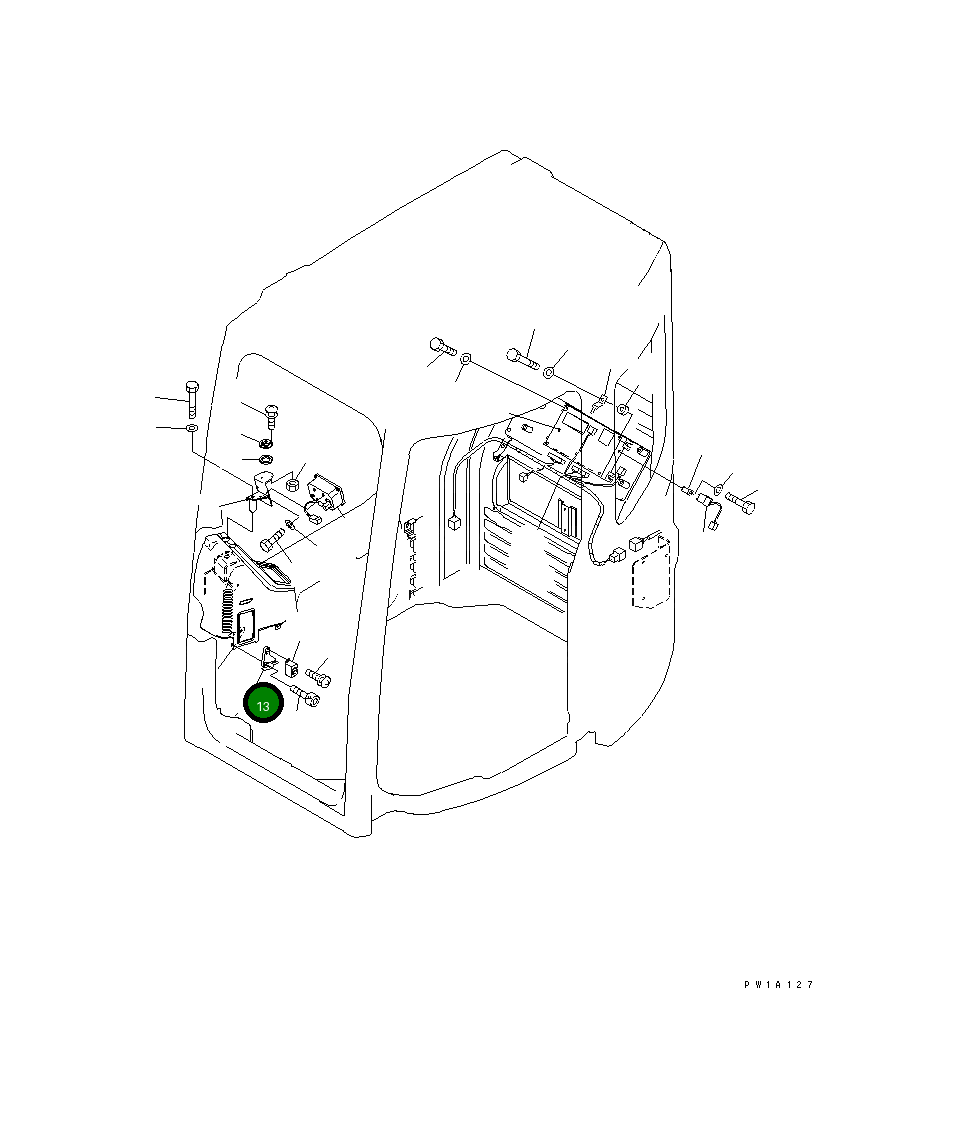 Кронштейн 22U-54-27120YN Komatsu