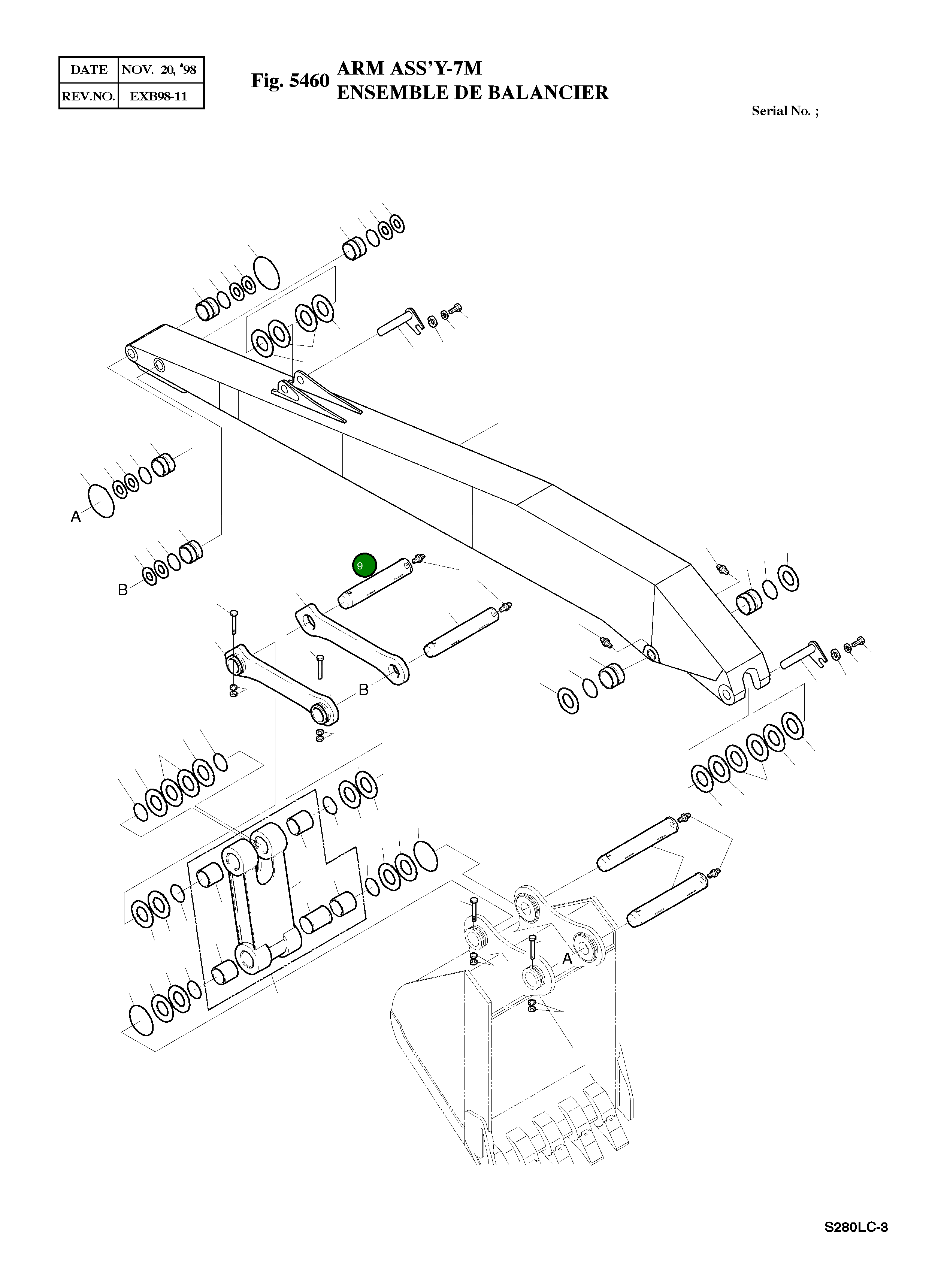 Палец 2123-2022 Komatsu