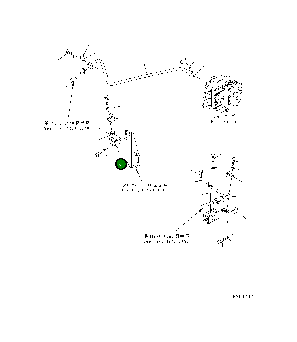 Кронштейн 21M-970-1341 Komatsu