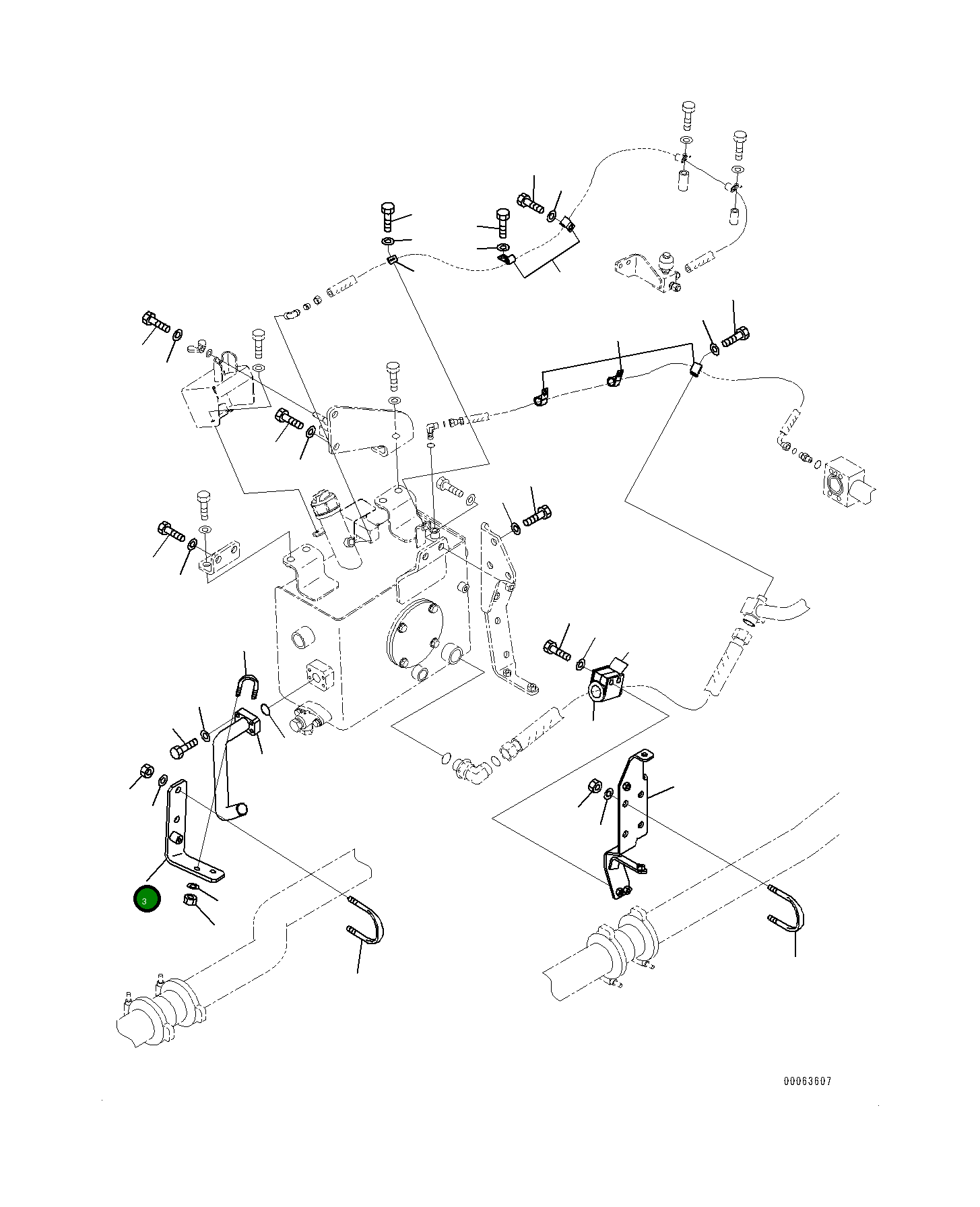Кронштейн 561-43-84145 Komatsu