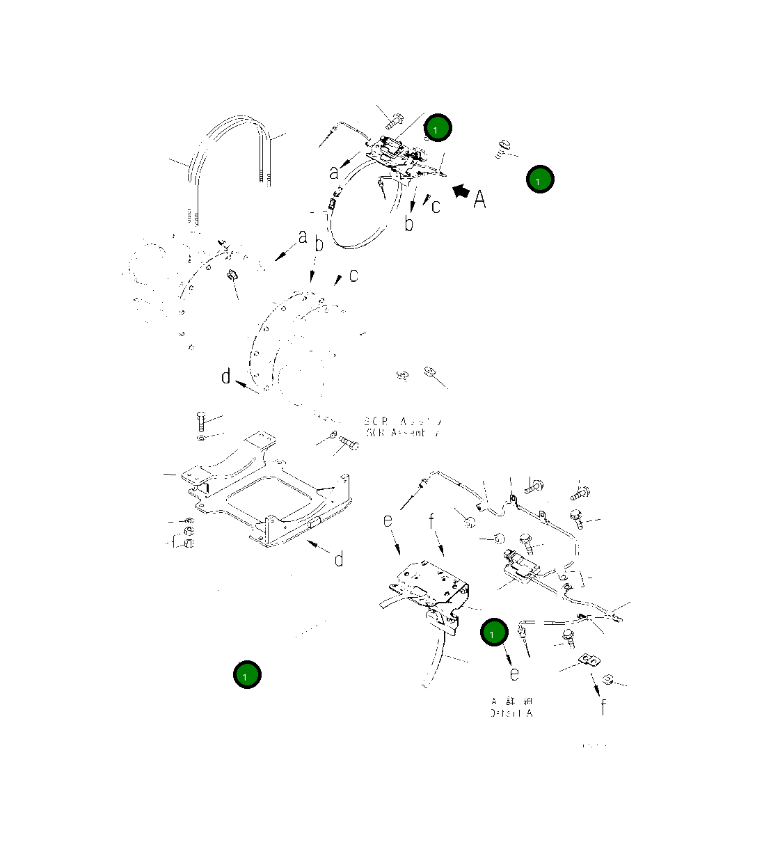 Кронштейн 6547-81-1010 Komatsu