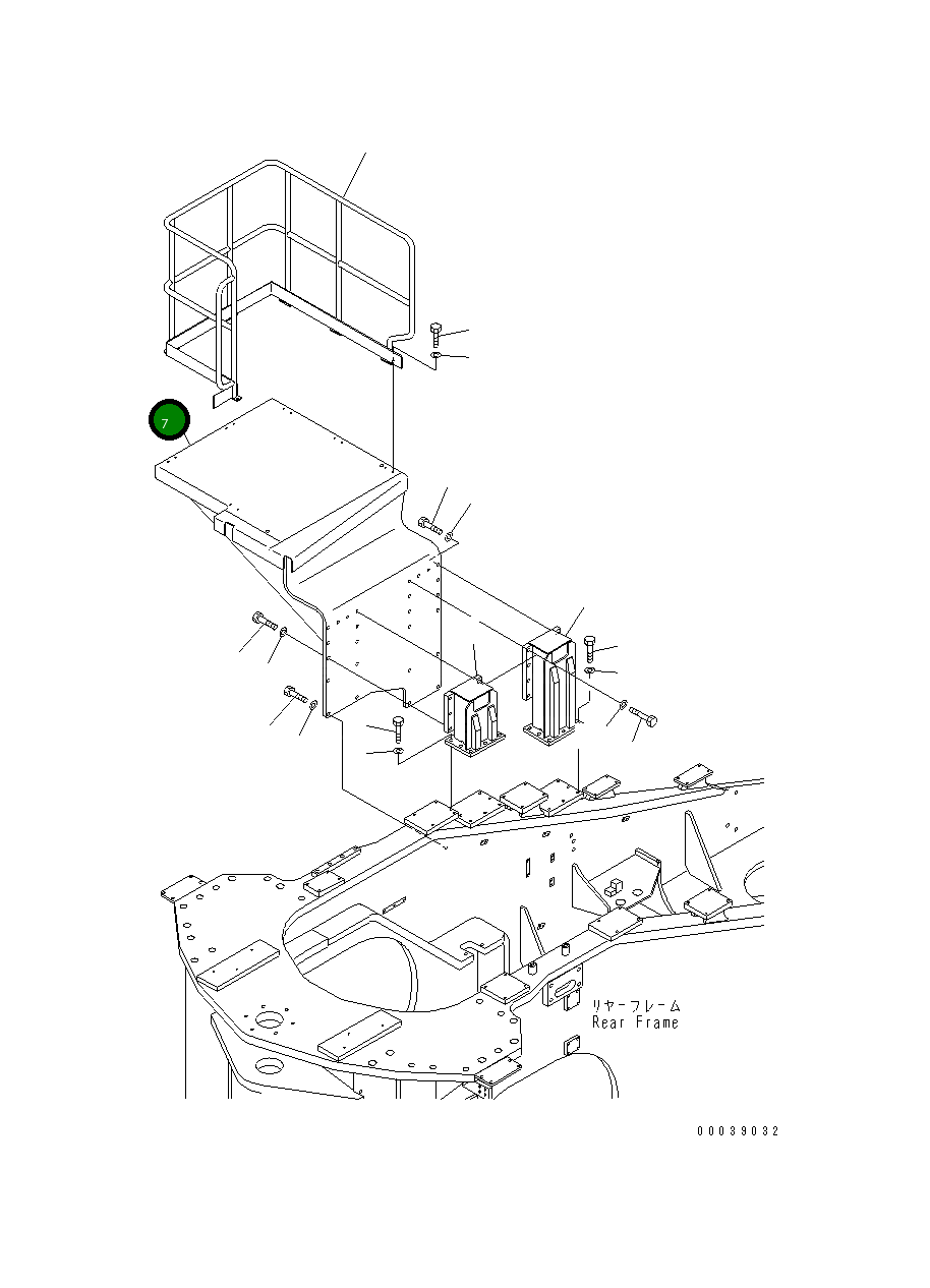 Кронштейн 42C-Z89-4110 Komatsu