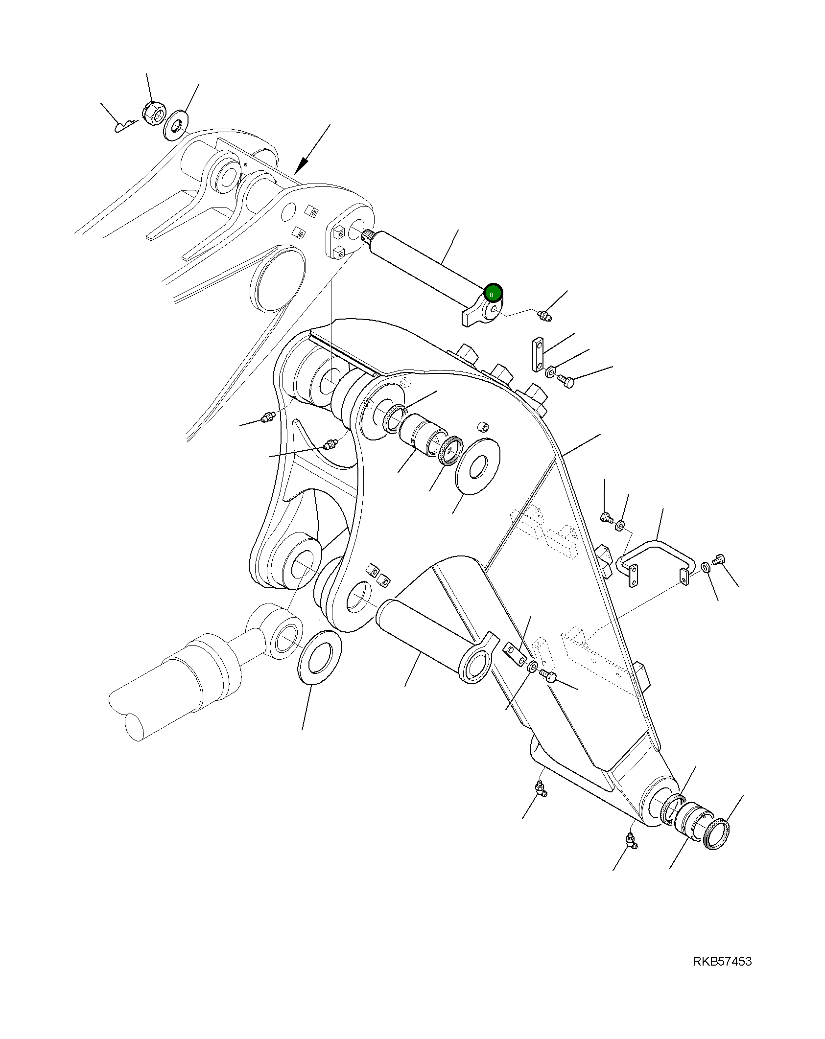 Палец 21W-70-R8910 Komatsu