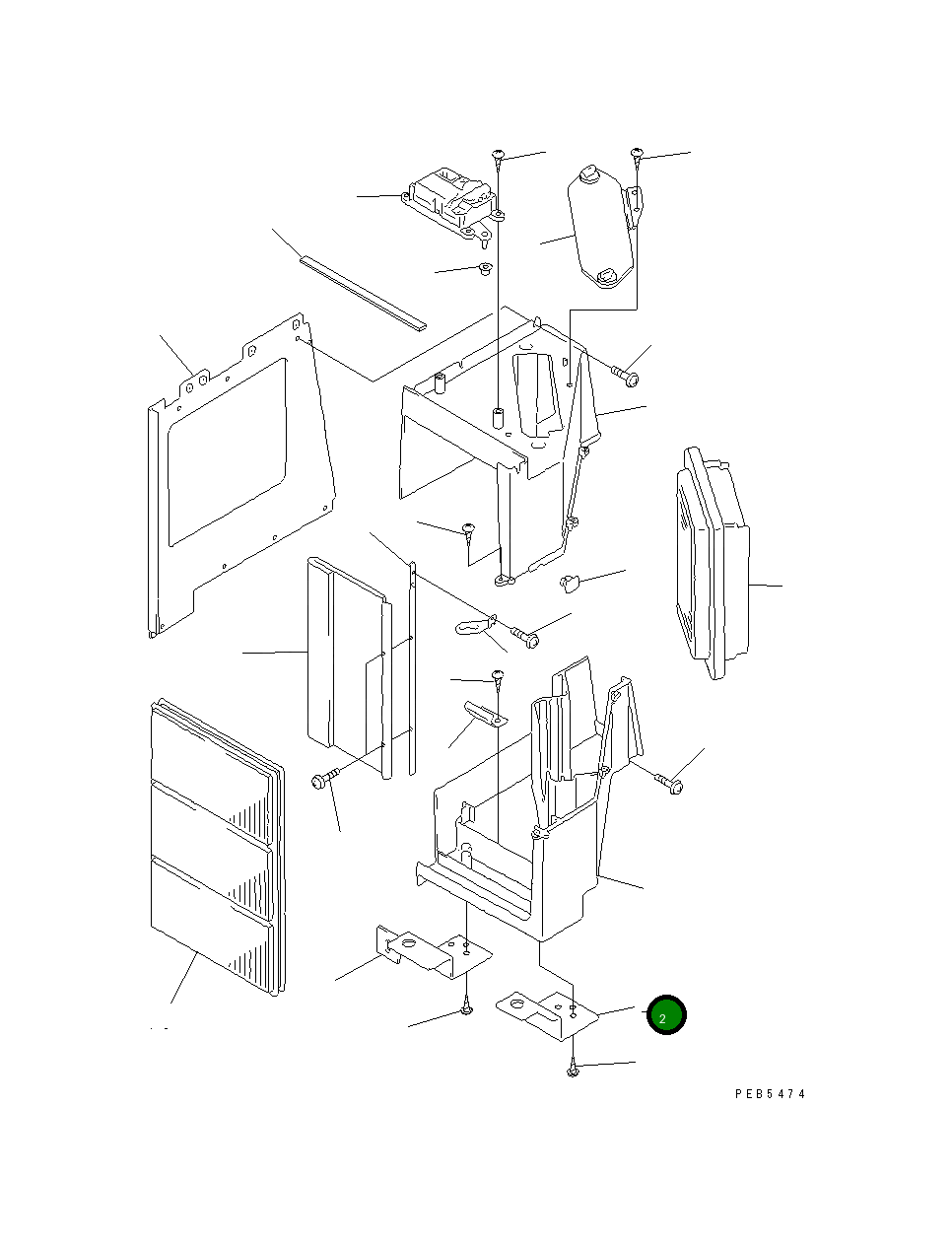 Кронштейн ND146525-5231 Komatsu