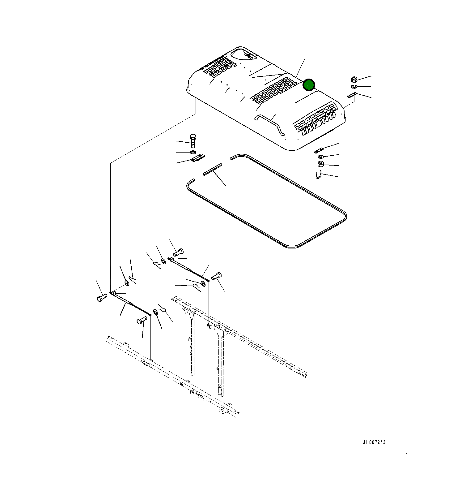 Капот 20Y5477111 Komatsu