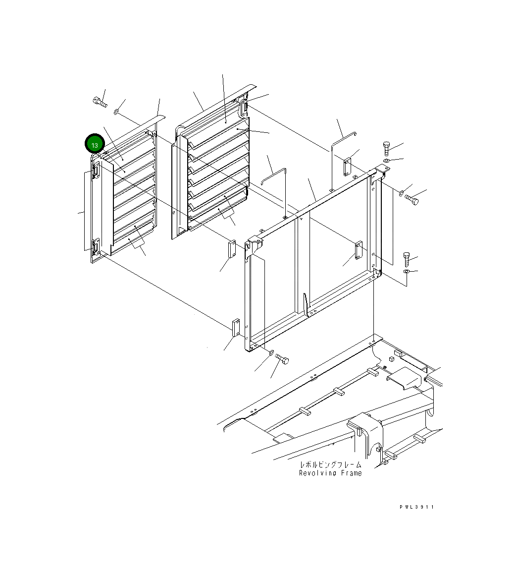 Лист 21M-54-14251 Komatsu