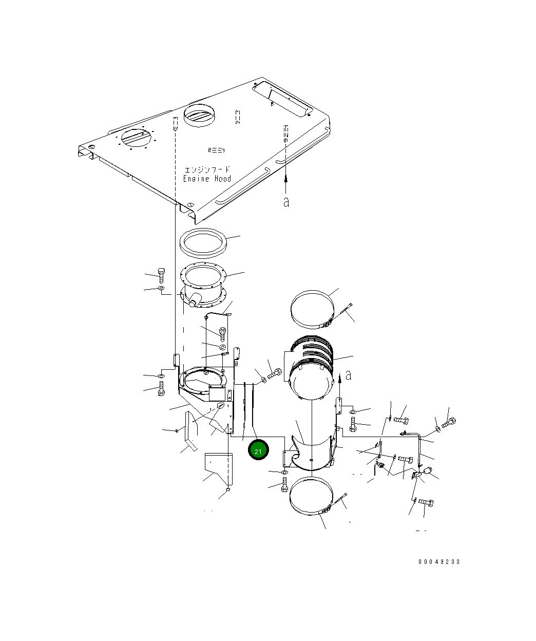 Лист 195-01-41261 Komatsu