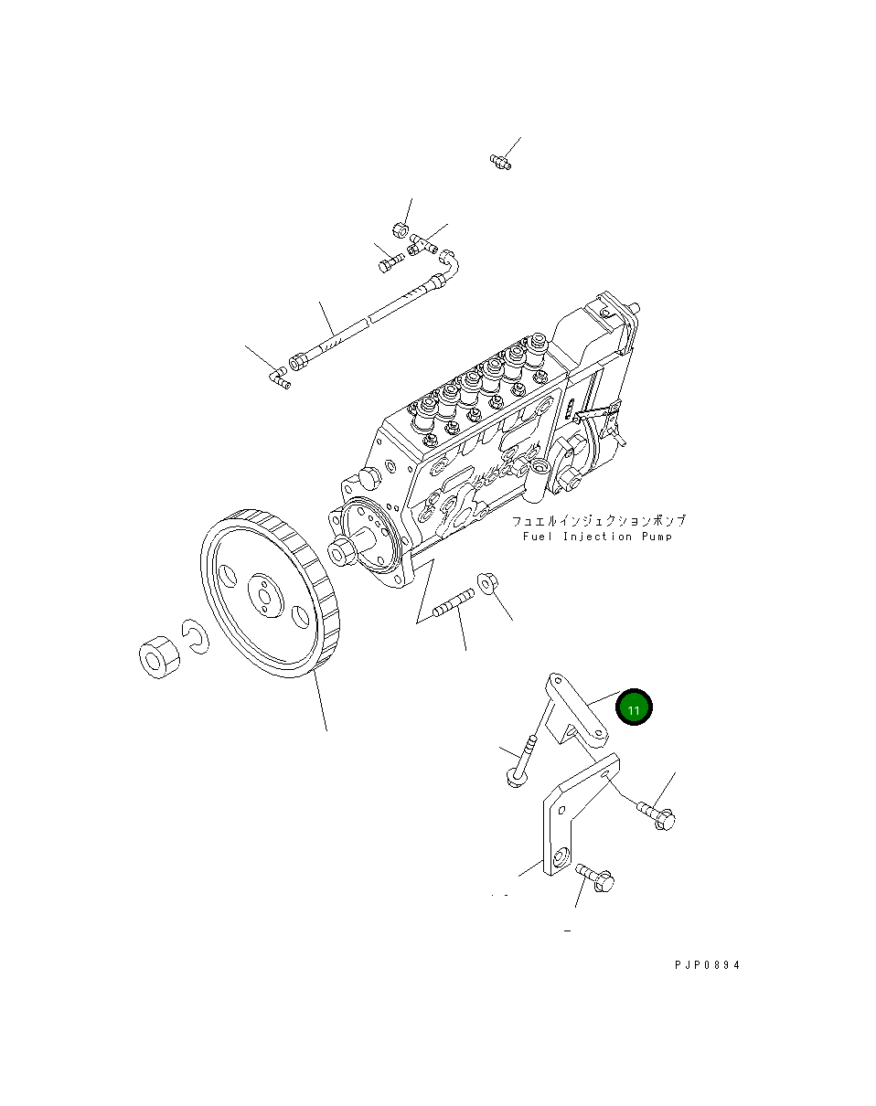 Кронштейн 6733-71-3310 Komatsu