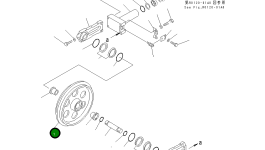Направляющее колесо 20T-30-72511 Komatsu