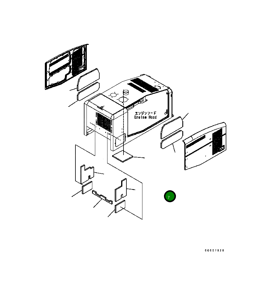 Лист 419-54-B5560 Komatsu