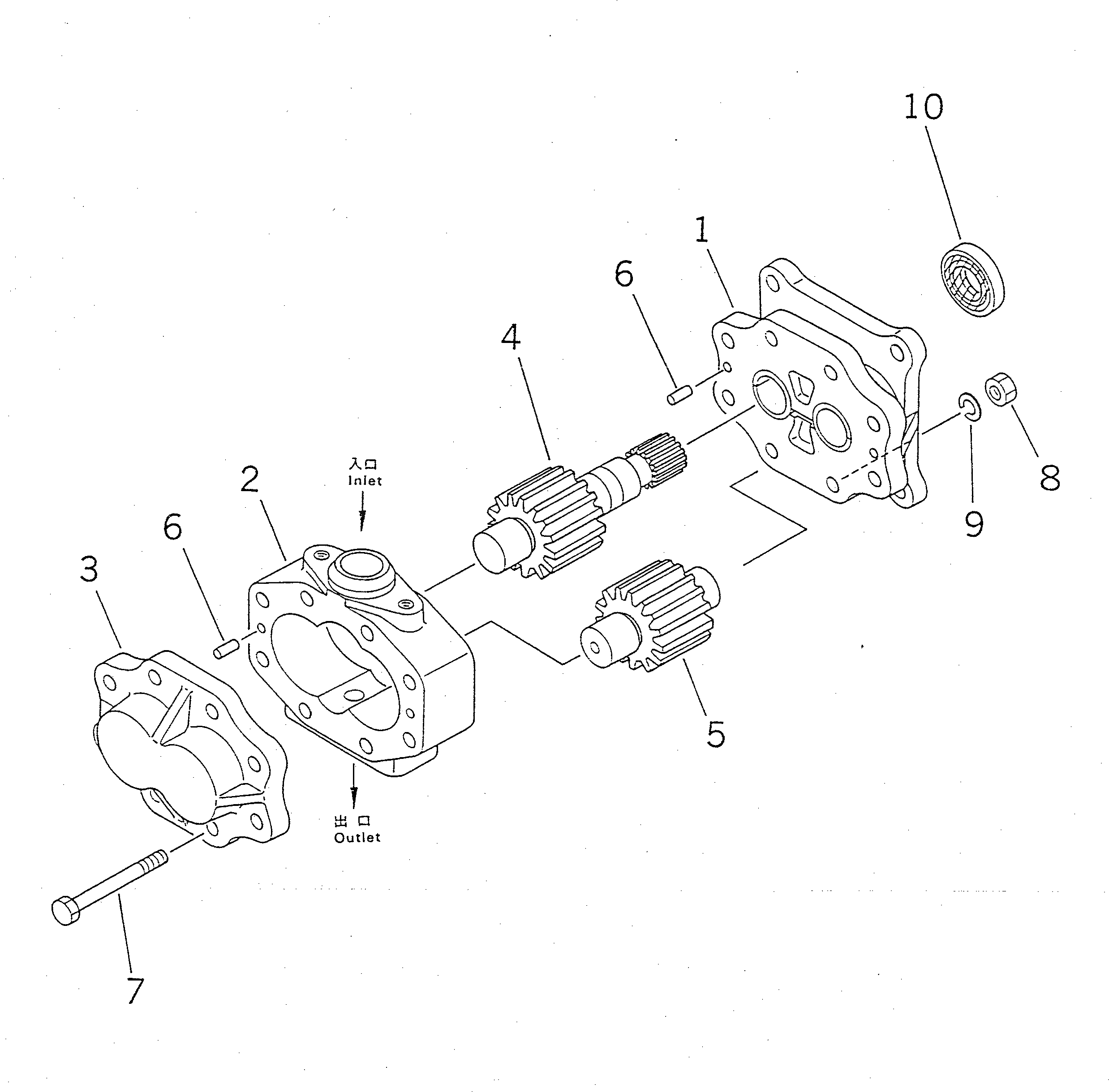 Корпус 07434-71131 Komatsu