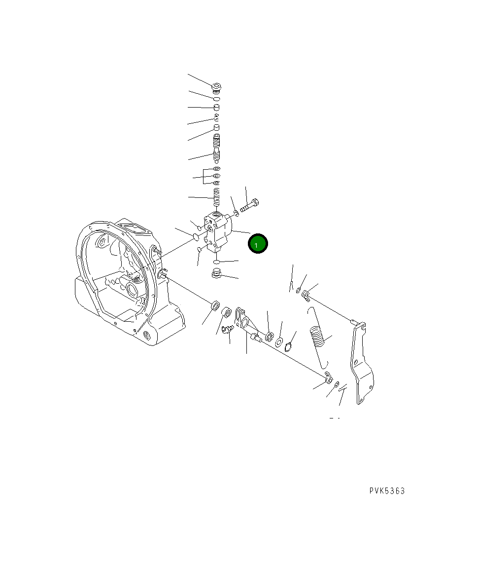 Корпус 102-10-66310 Komatsu