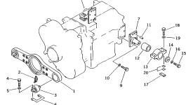 Кронштейн 569-16-62130 Komatsu