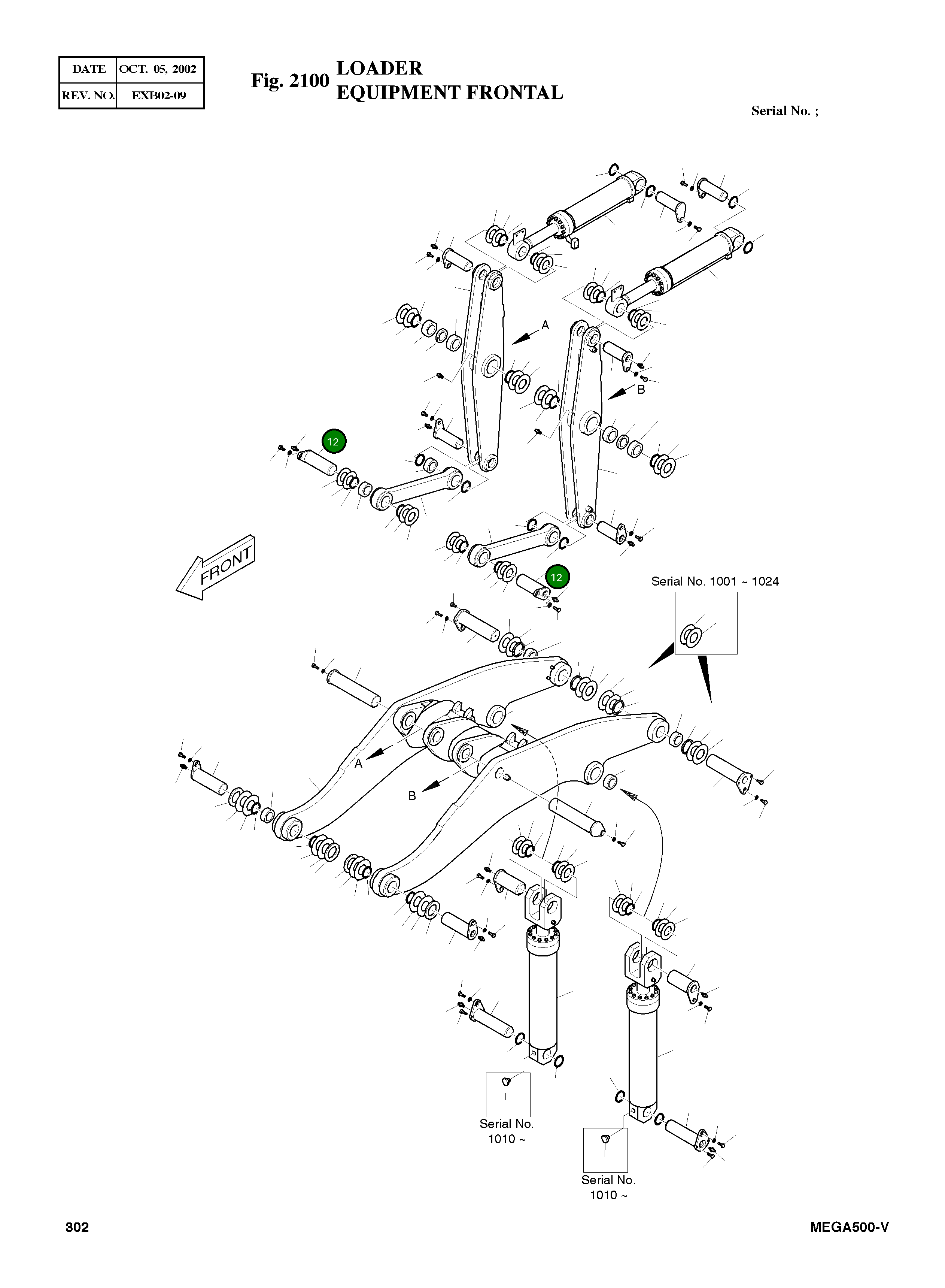 Палец 4123-2459B Komatsu