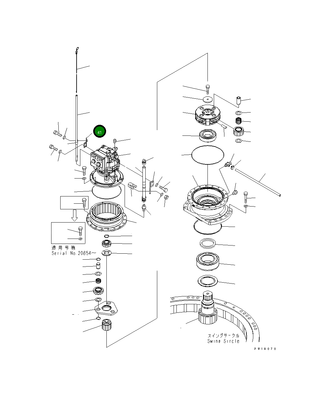 Кронштейн 22U-26-21450 Komatsu