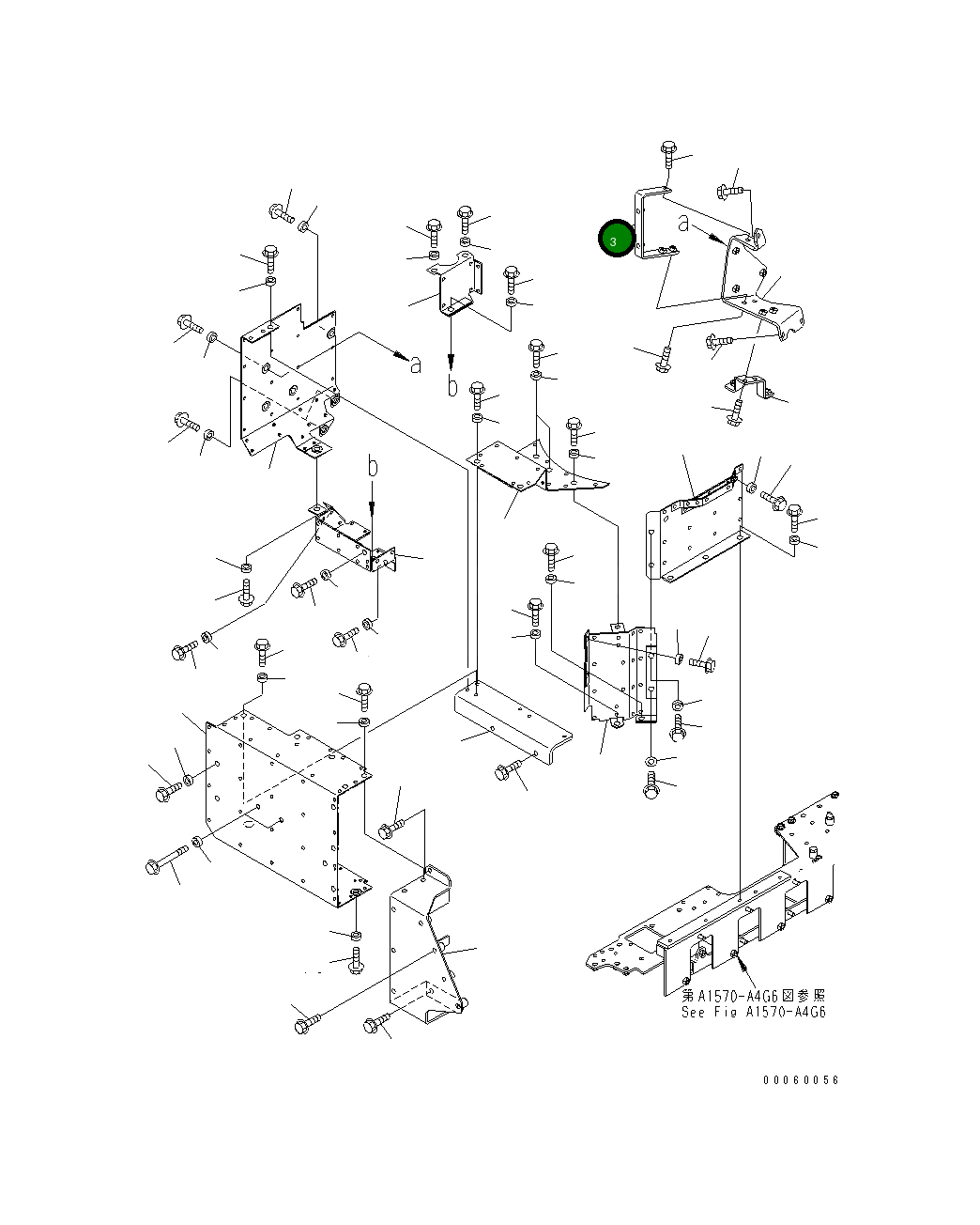 Кронштейн 6261-11-2920 Komatsu