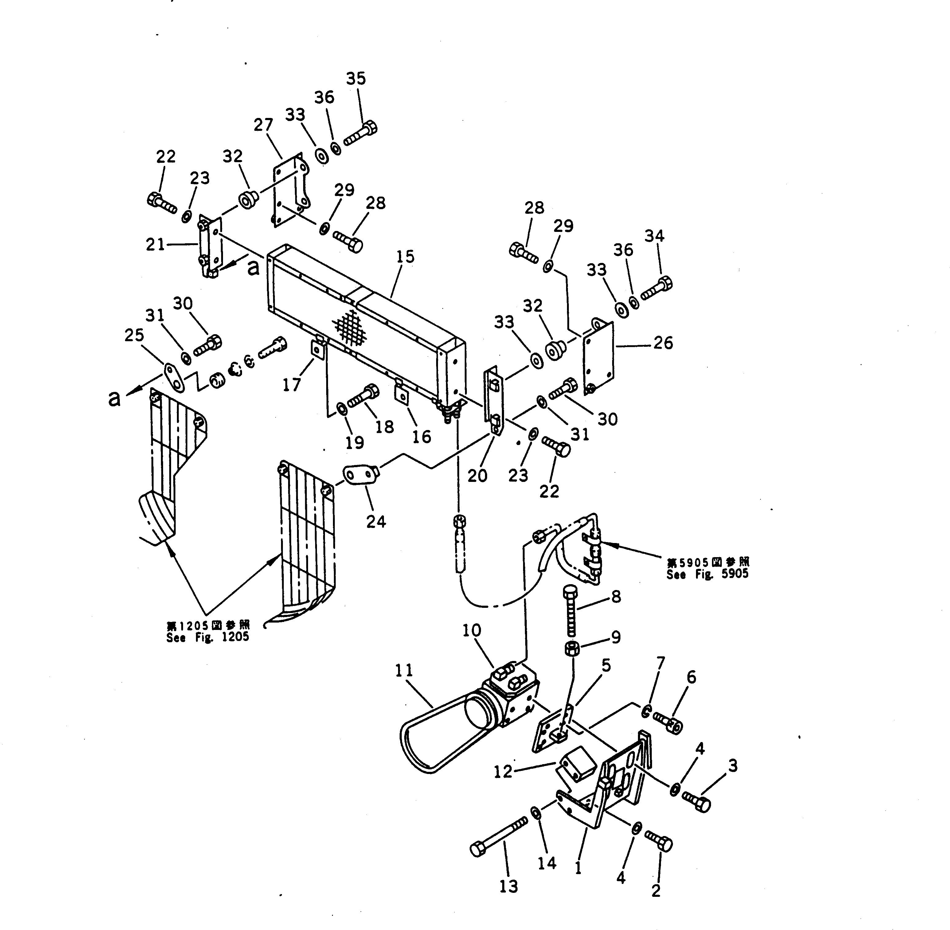 Кронштейн 154-Z11-5290 Komatsu