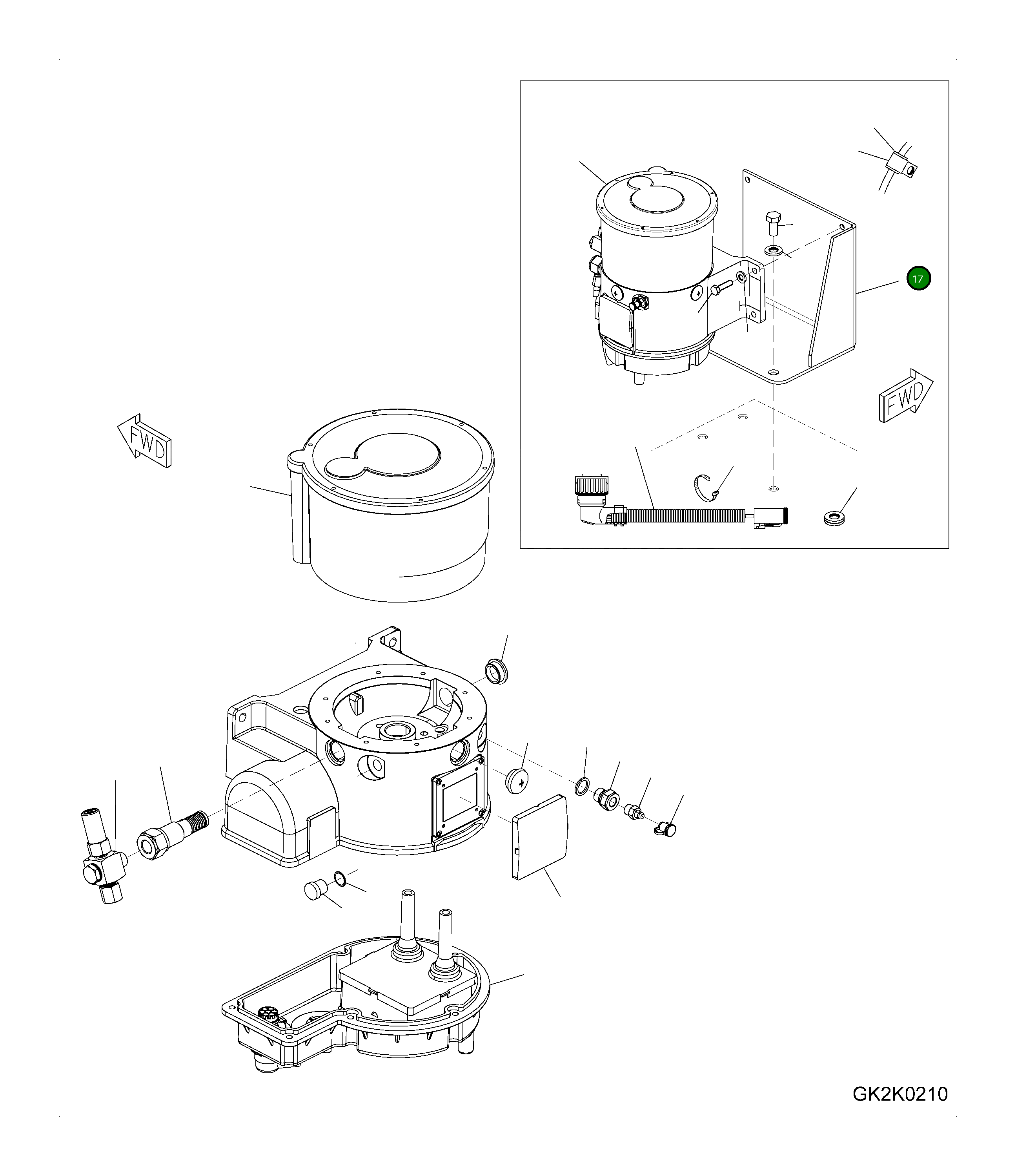 Кронштейн 417-S95-H290 Komatsu