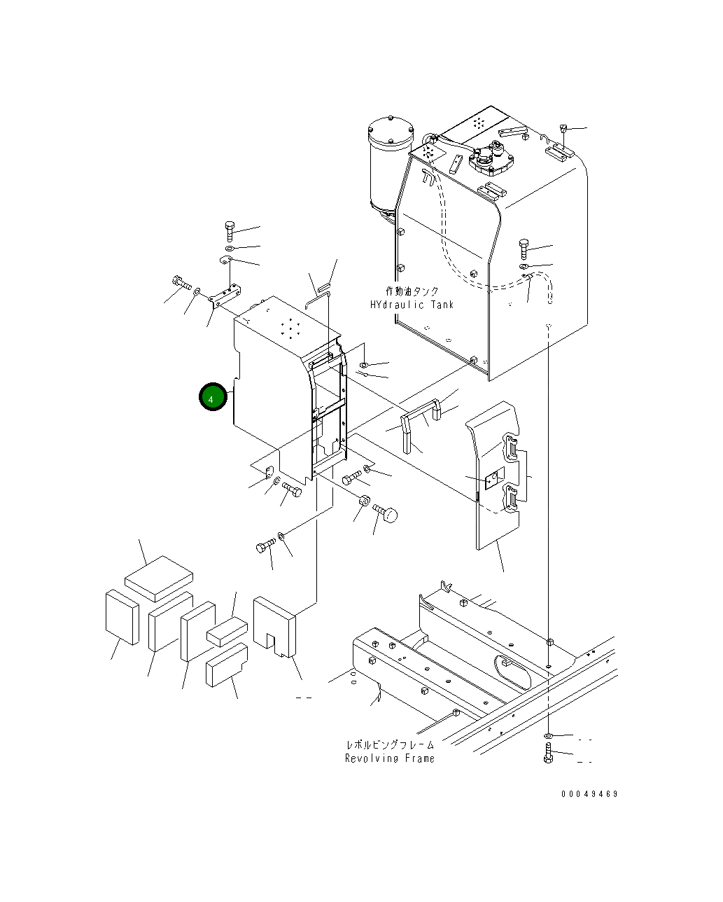 Корпус 21M-54-21680 Komatsu
