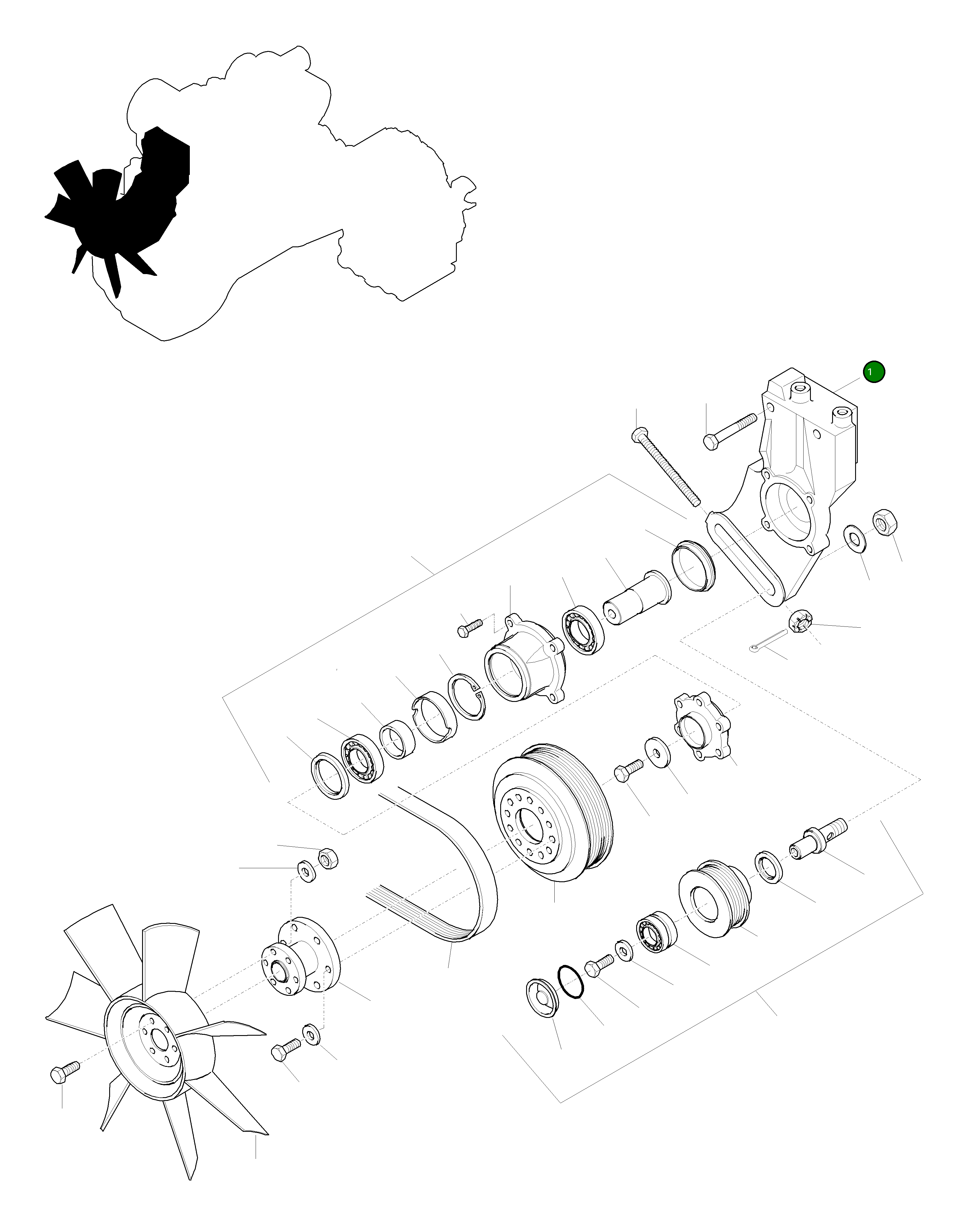 Корпус CU3819984 Komatsu