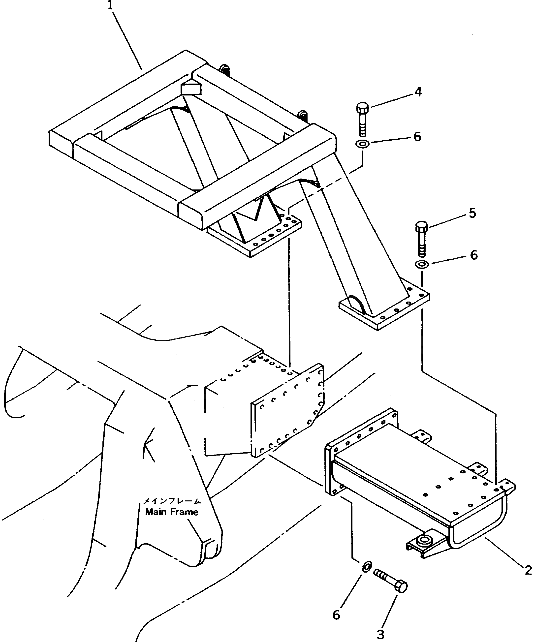 Опора 561-89-6A120 Komatsu