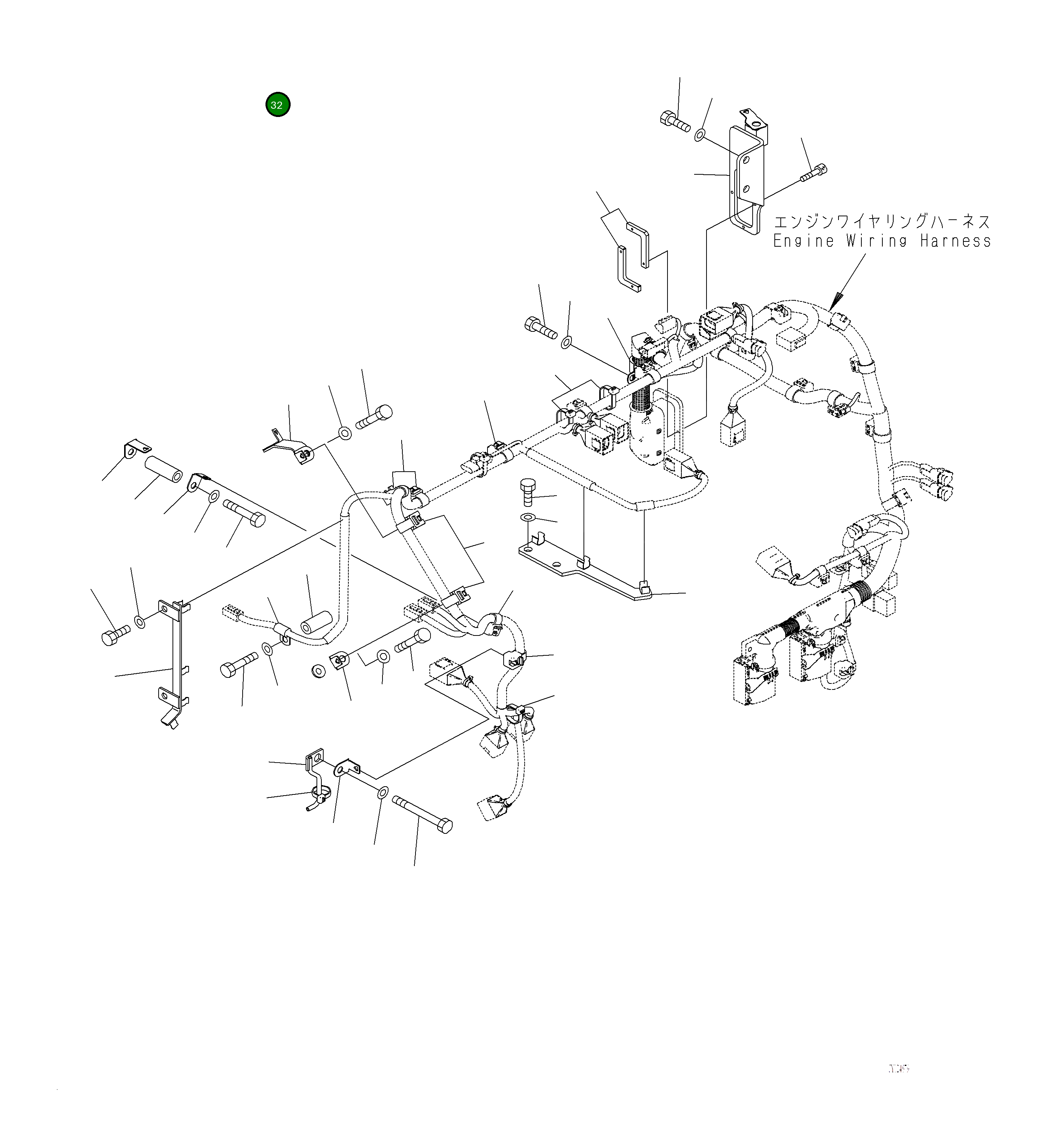 Кронштейн 6253-81-9680 Komatsu