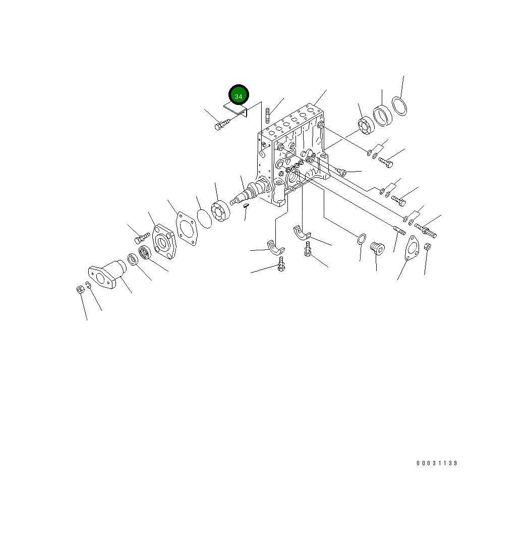Кронштейн DK134563-8320 Komatsu