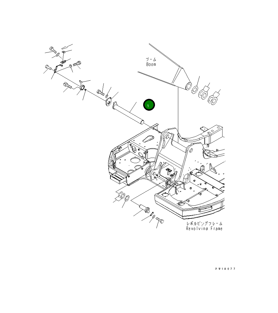 Палец 22U-70-15151 Komatsu