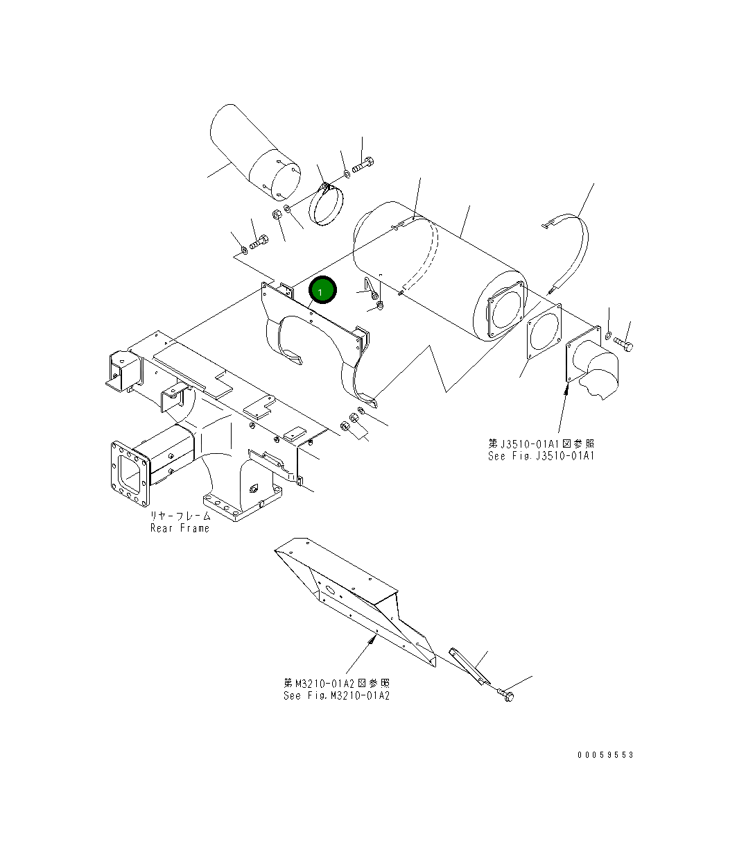 Кронштейн 569-84-82131 Komatsu
