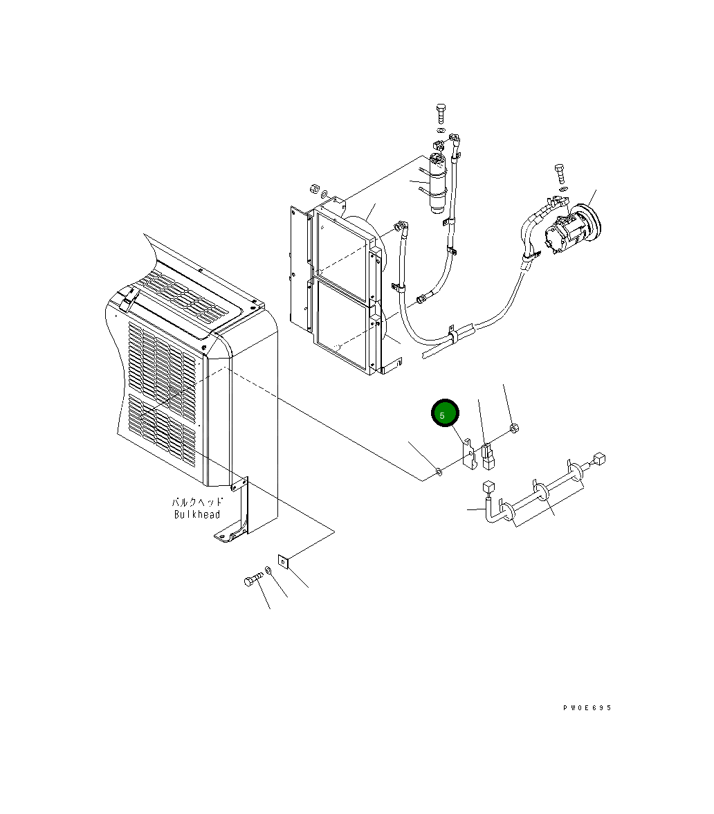 Кронштейн 20Y-979-6270 Komatsu