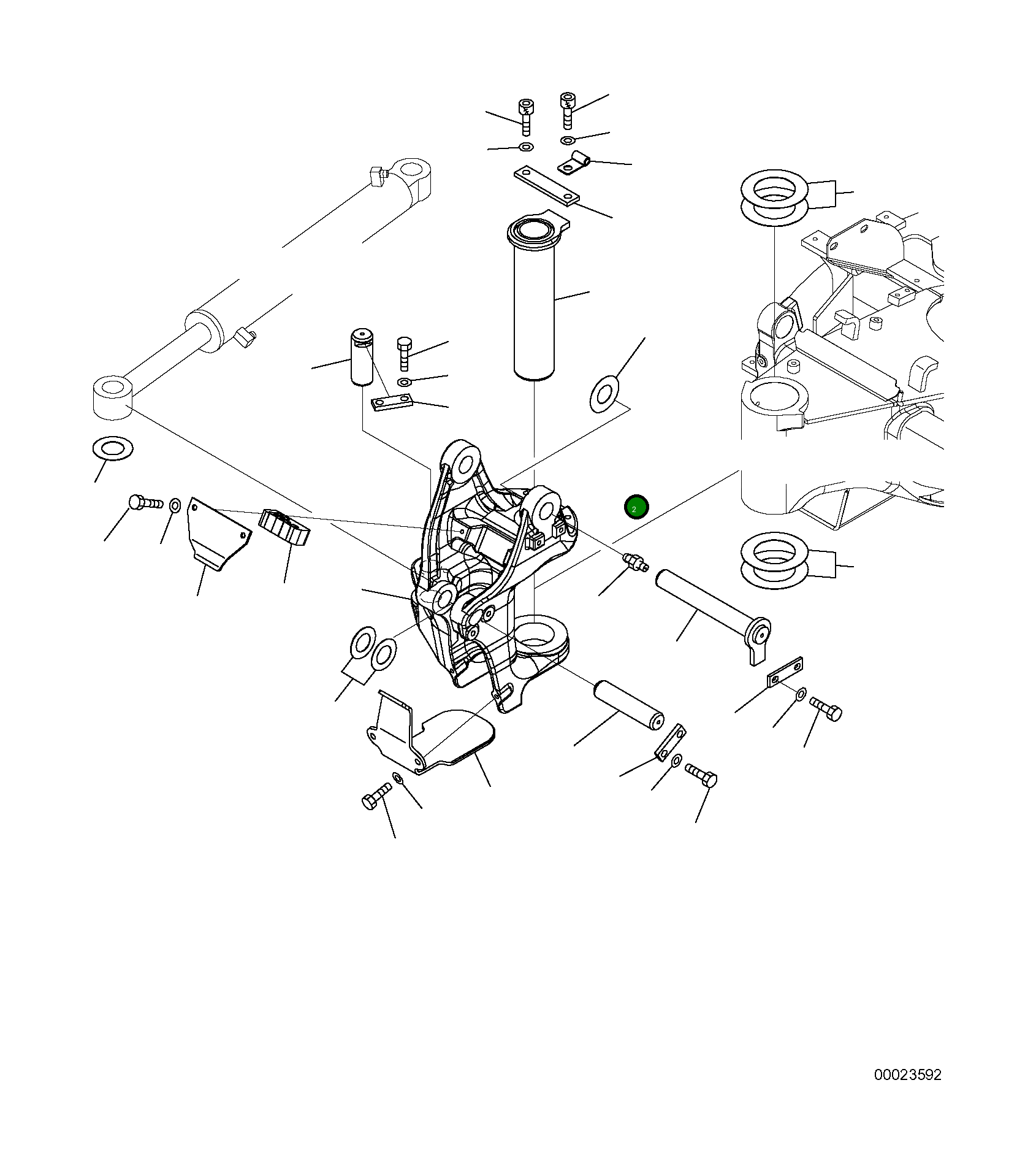 Палец 22K-70-R1420 Komatsu